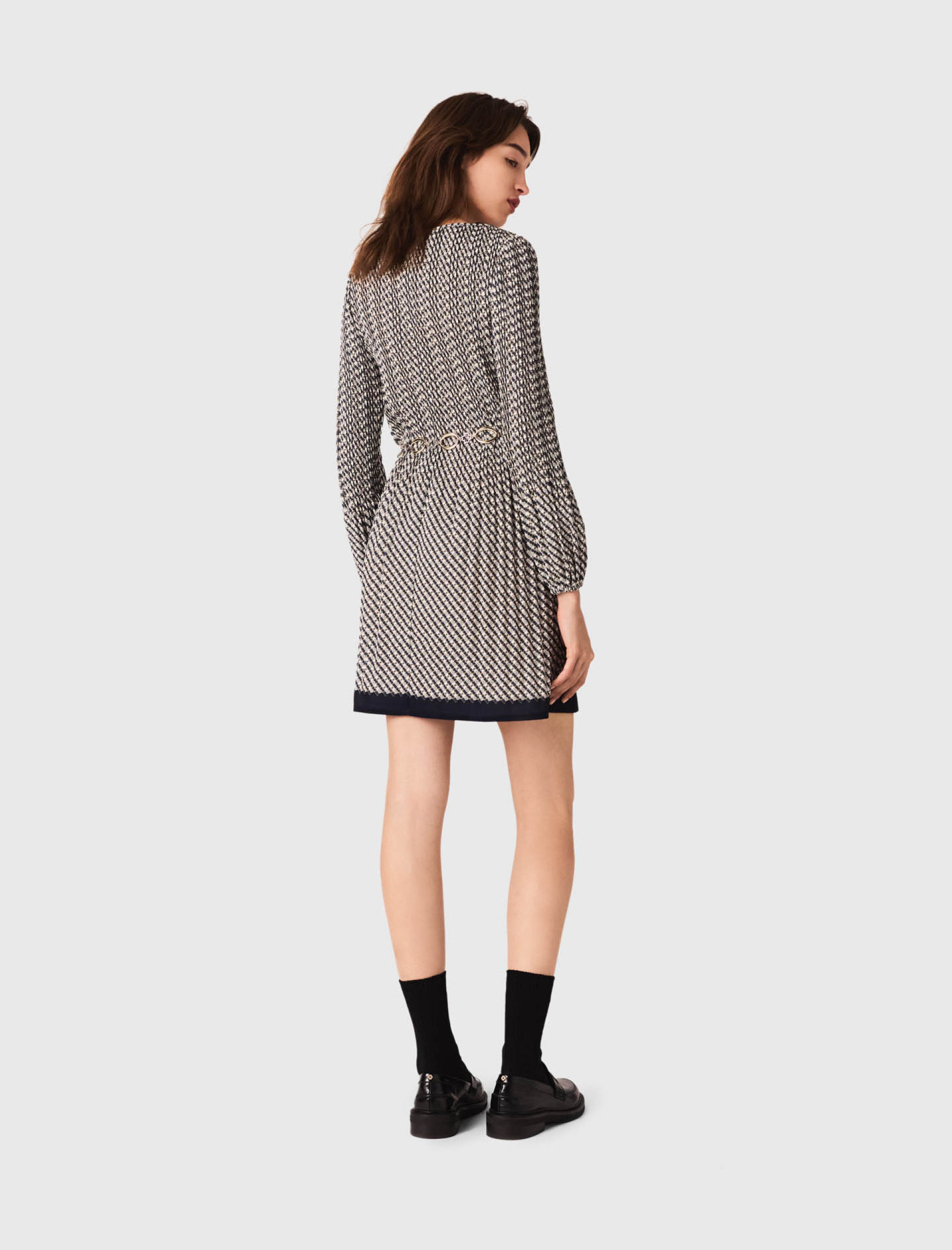 Жіноча плісирована сукня з принтом