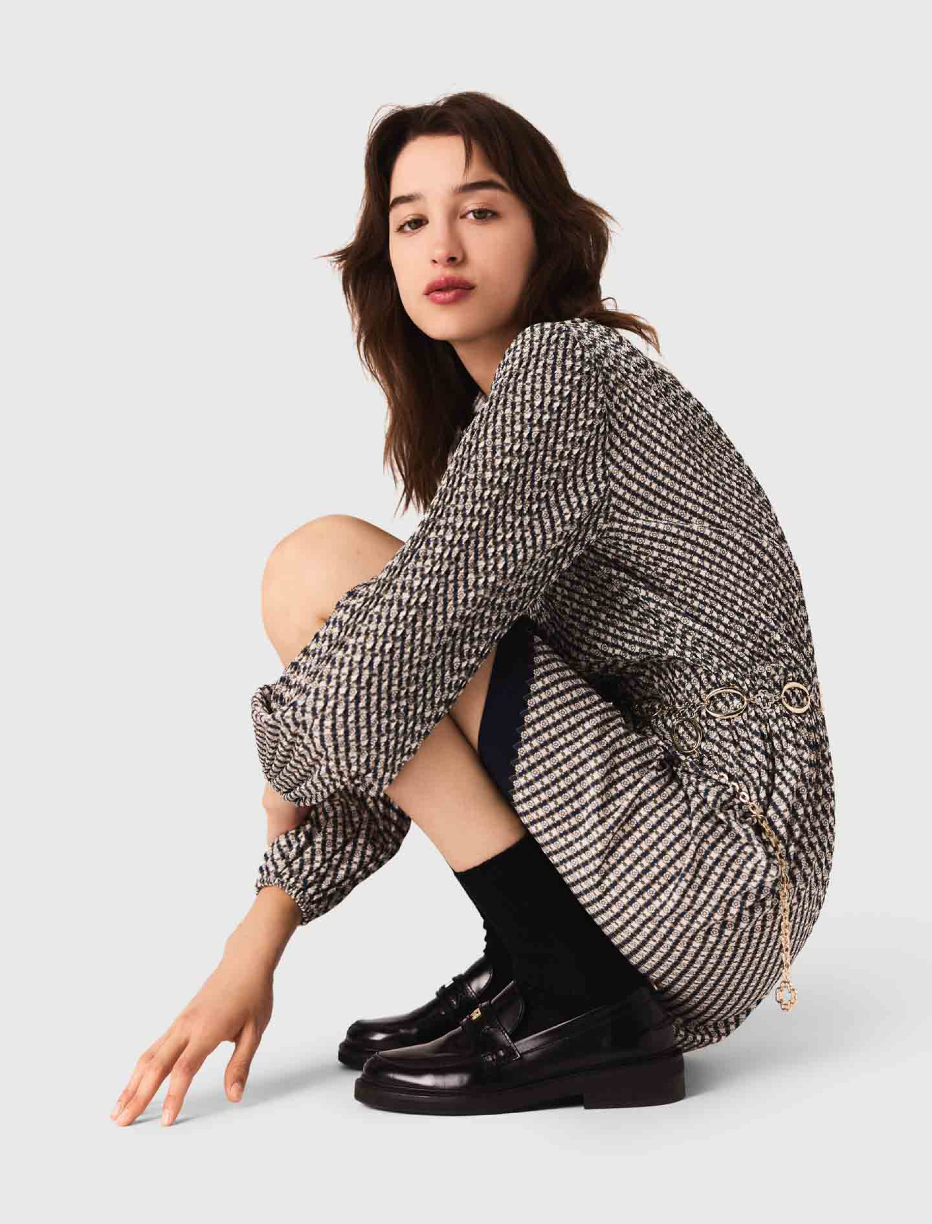 Жіноча плісирована сукня з принтом