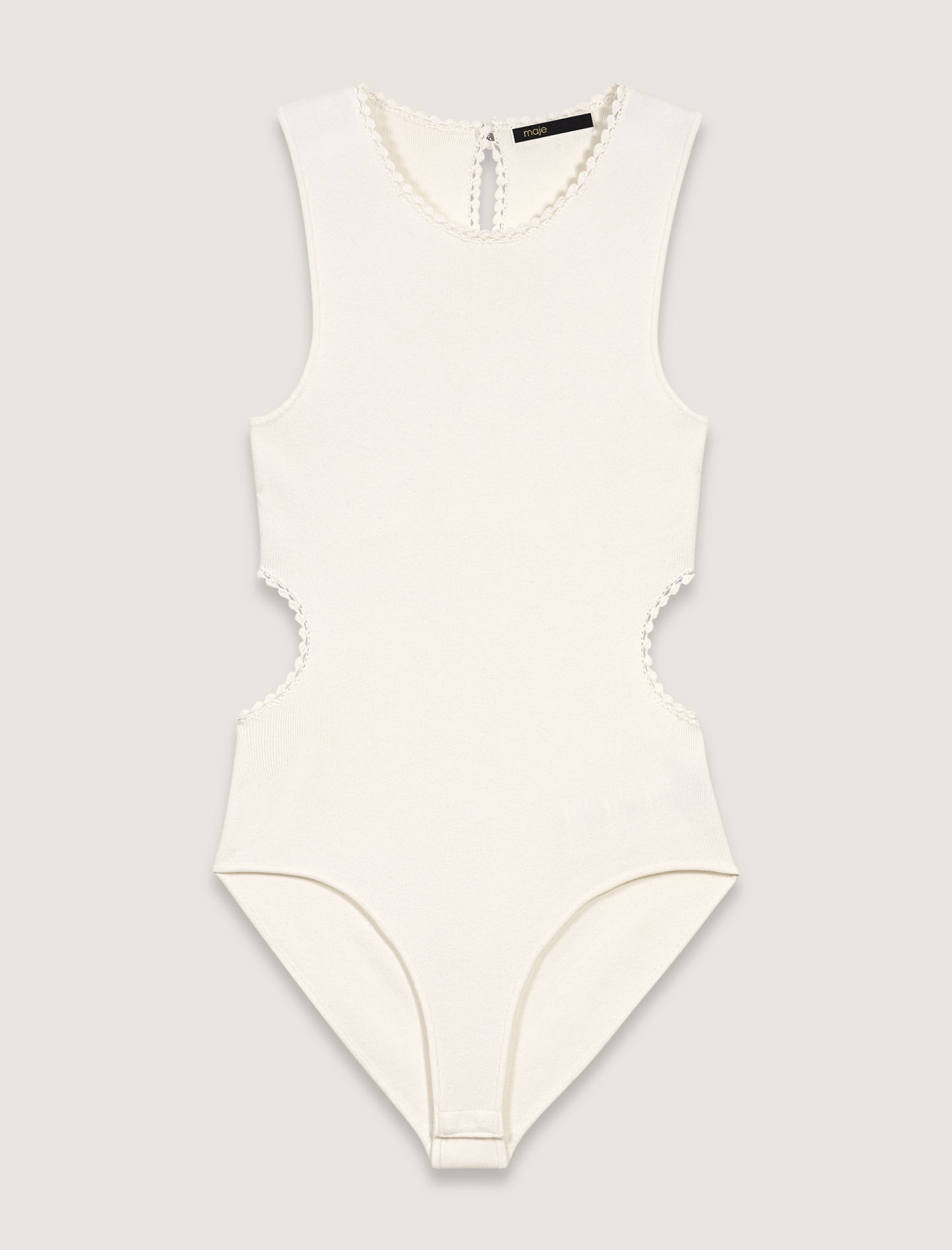 Жіночий білий боді