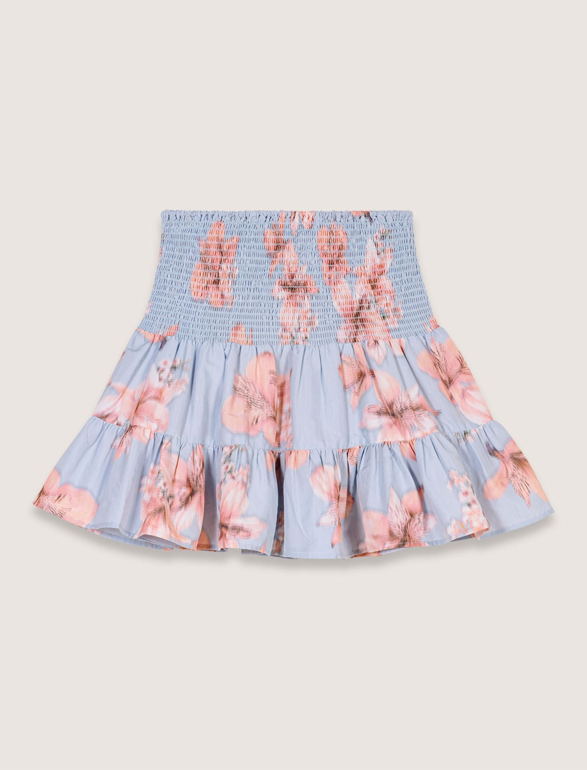 Женская расклешенная юбка из тафты с принтом