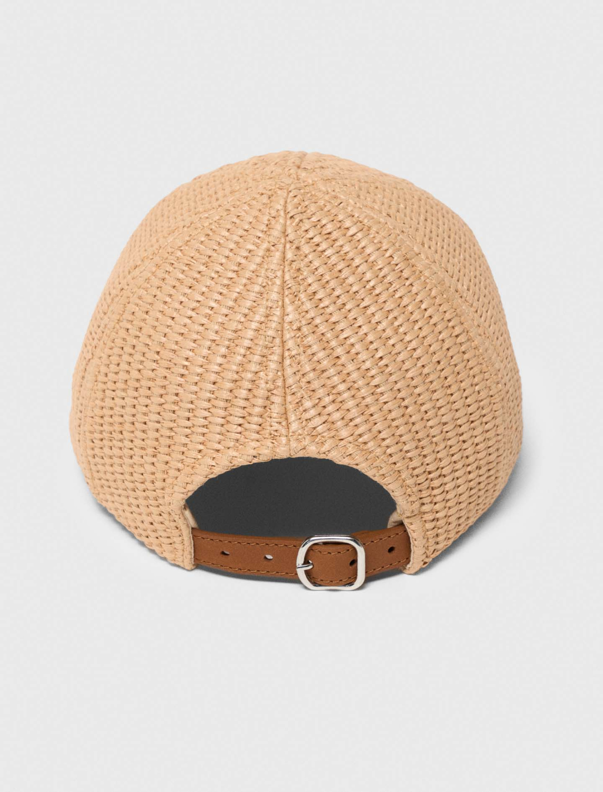 Жіноча бежева фактурна кепка з логотипом Жіноча бежева фактурна кепка з логотипом