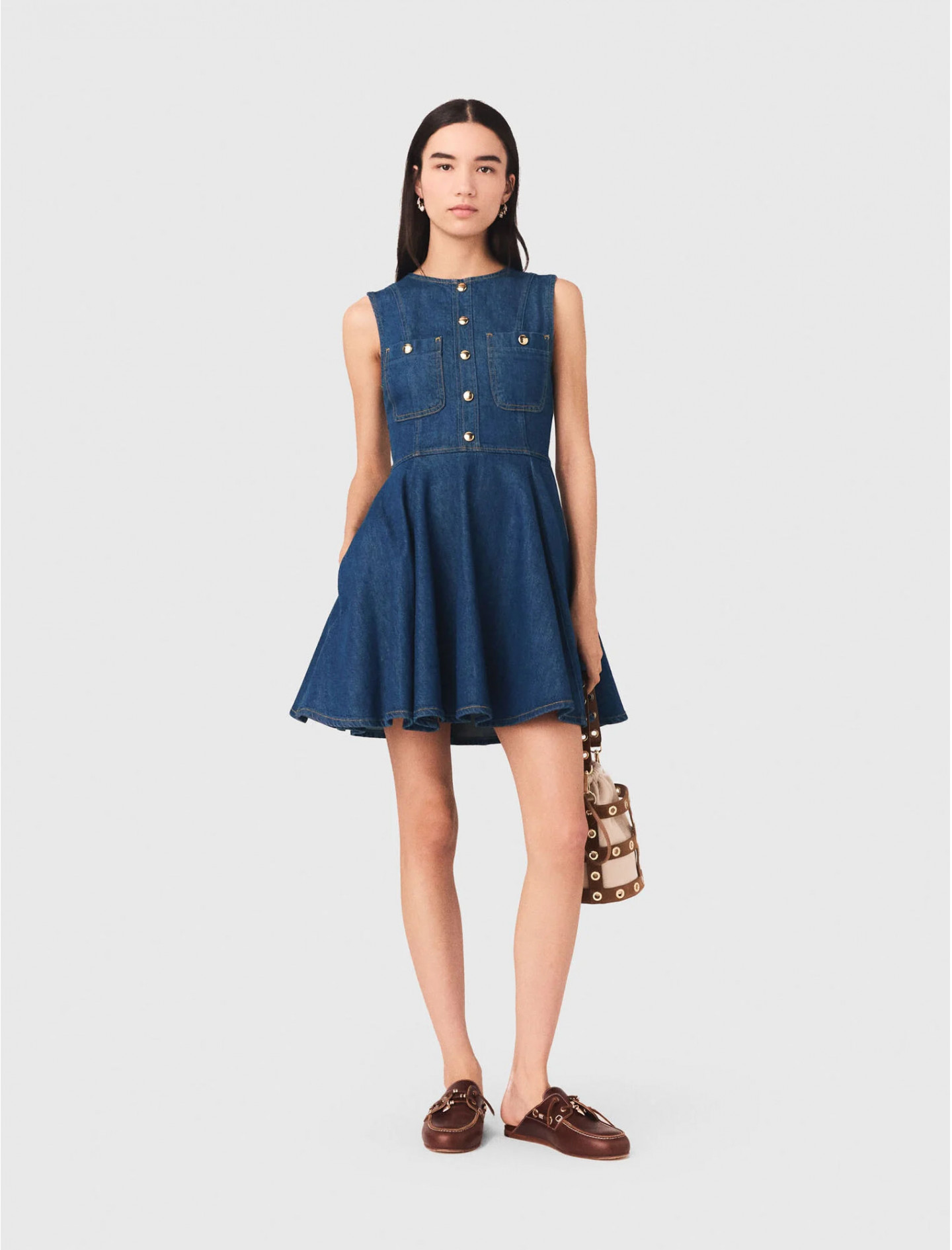 Жіноча коротка джинсова сукня