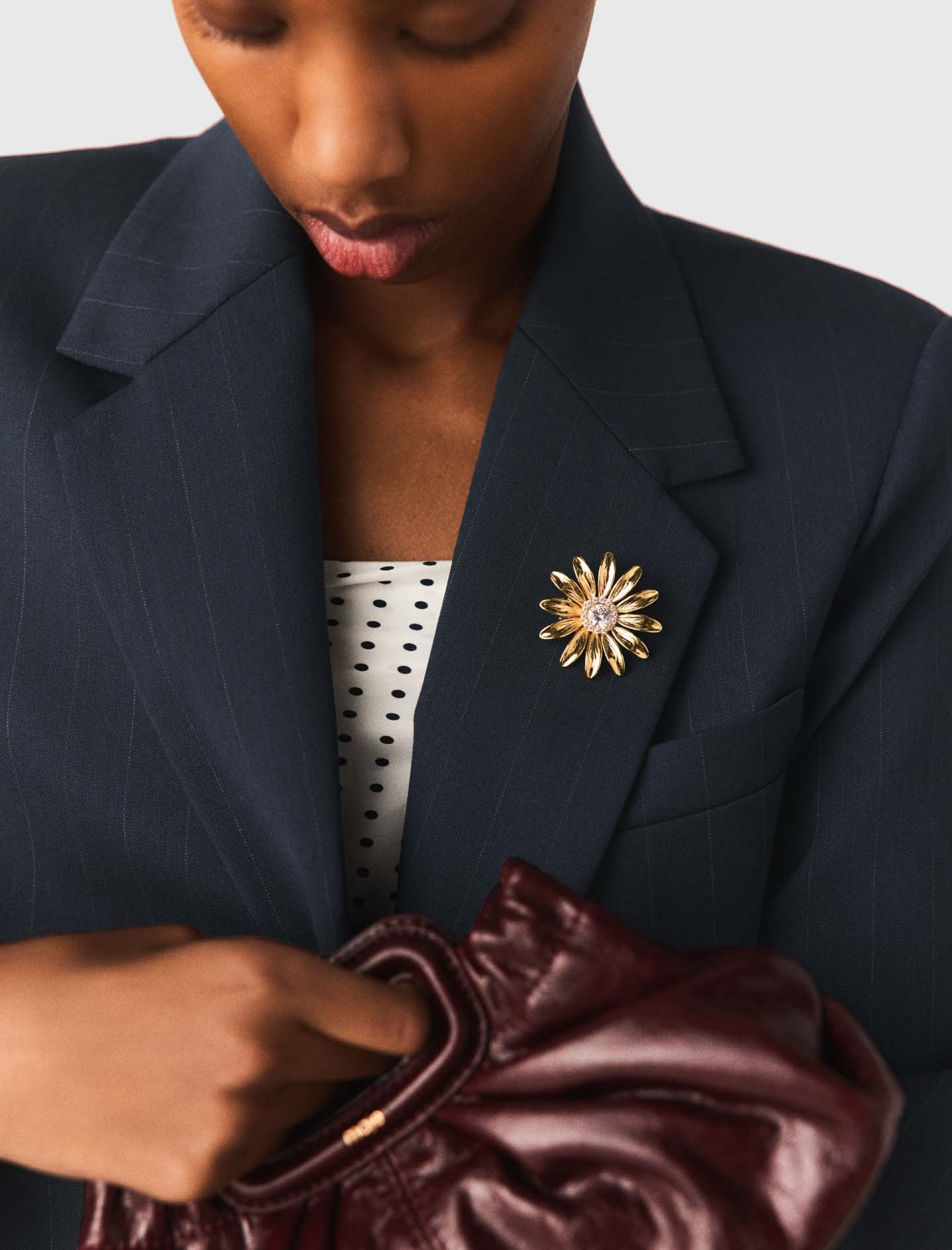 Жіночий смугастий приталений жакет Жіночий смугастий приталений жакет