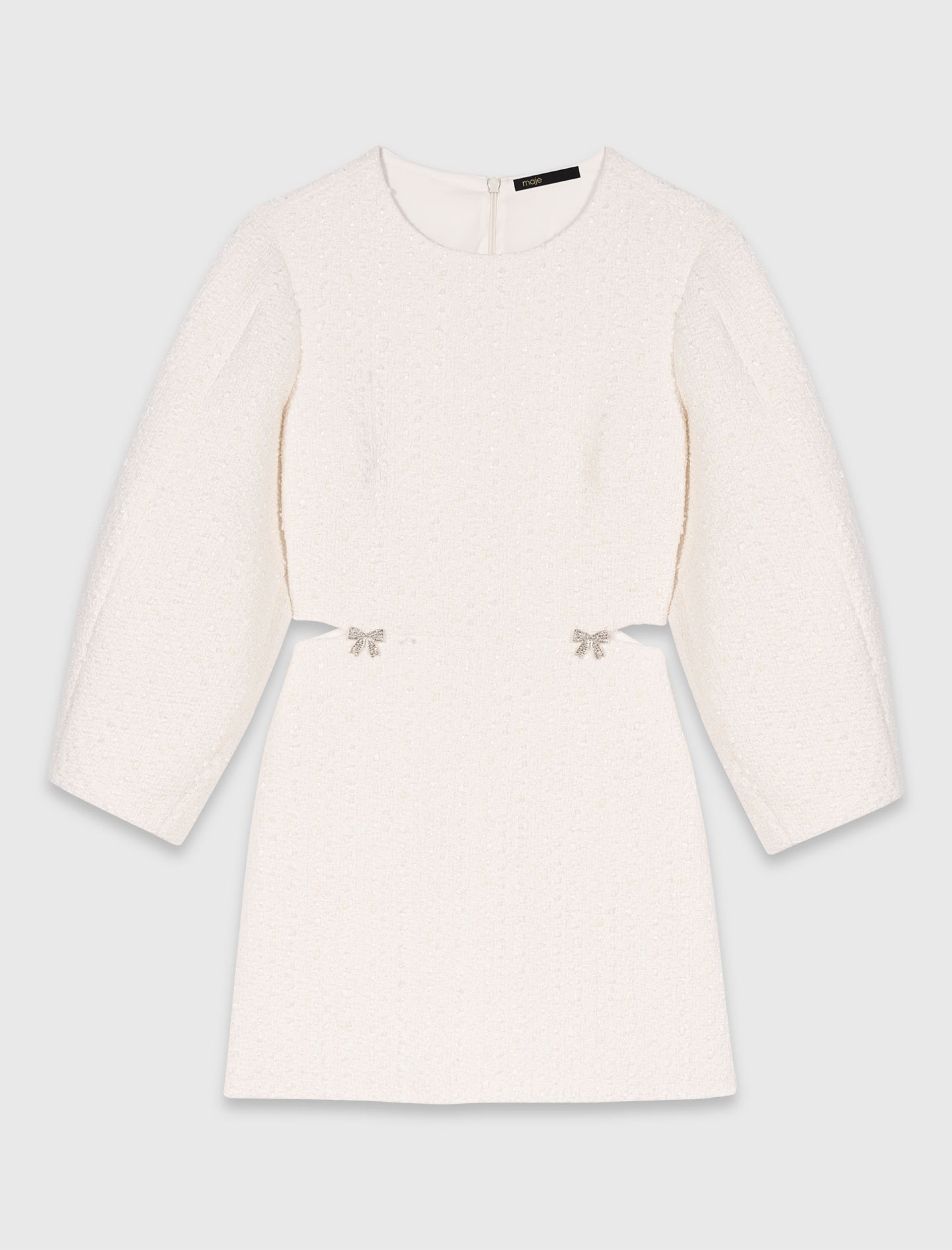 Жіноча твідова сукня з об'ємними рукавами