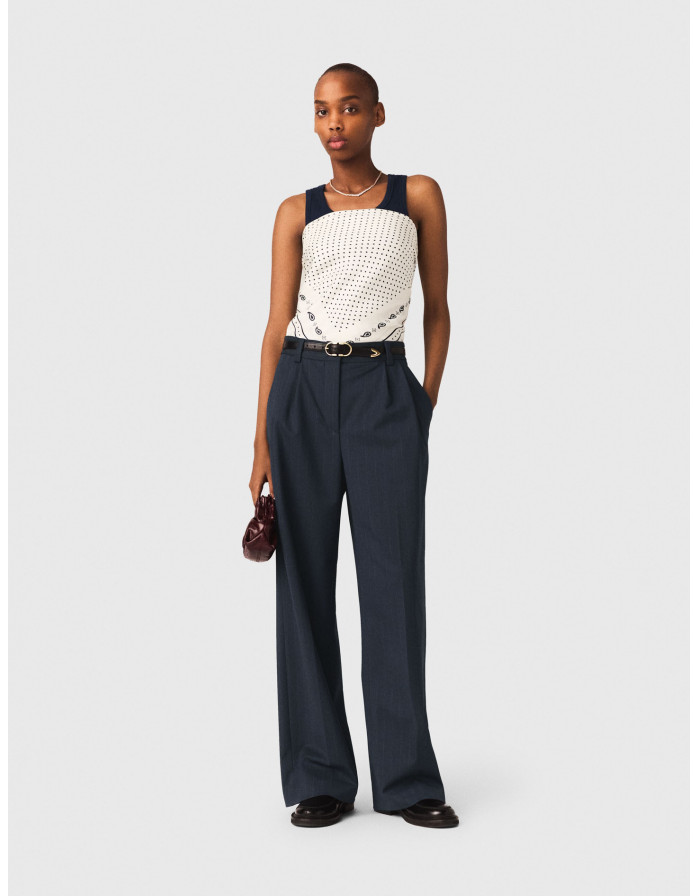 Женские классические брюки в полоску