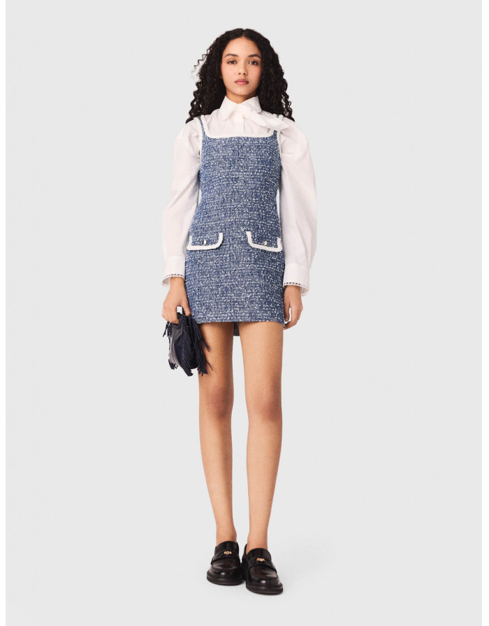 Жіноча коротка твідова сукня