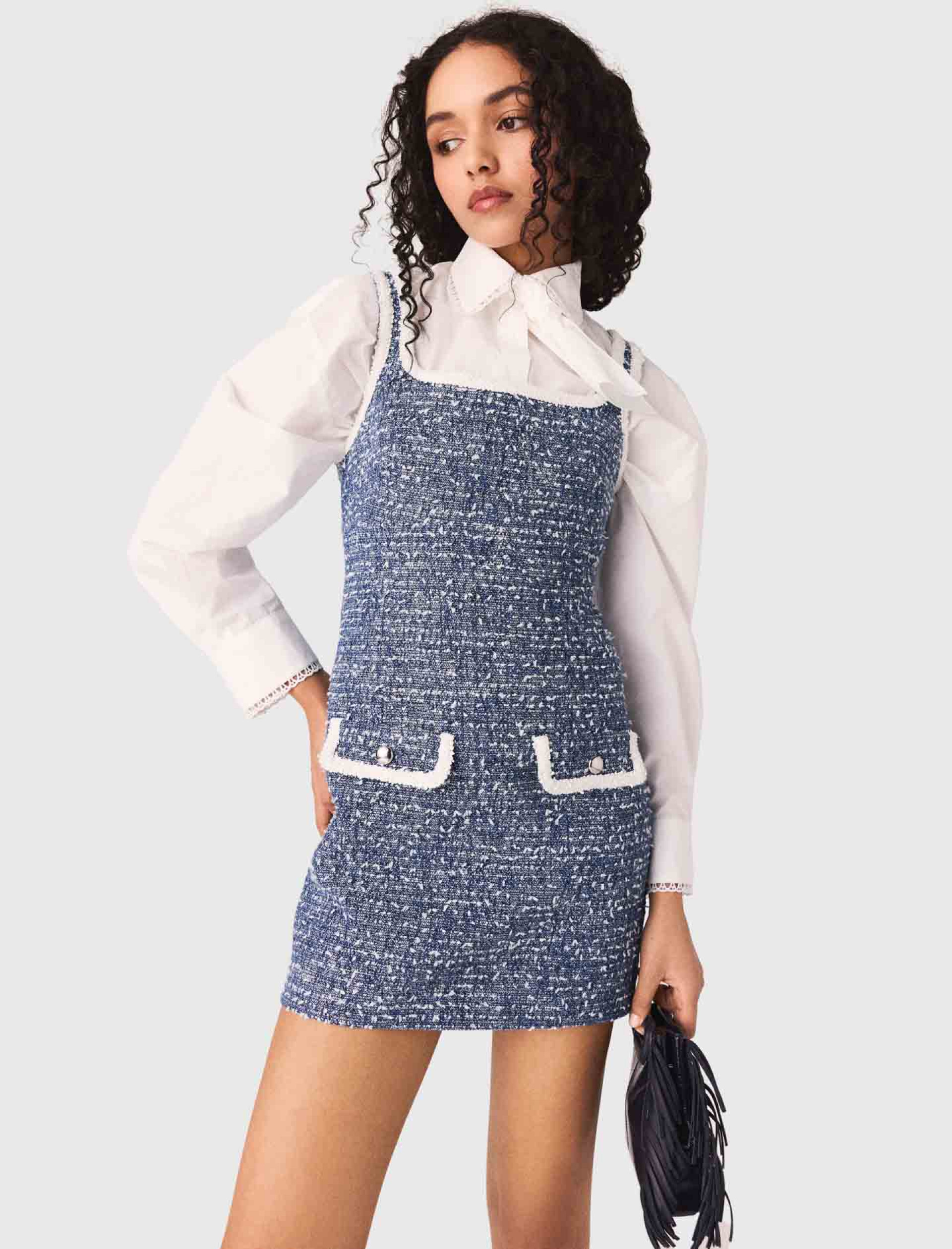 Жіноча коротка твідова сукня Жіноча коротка твідова сукня