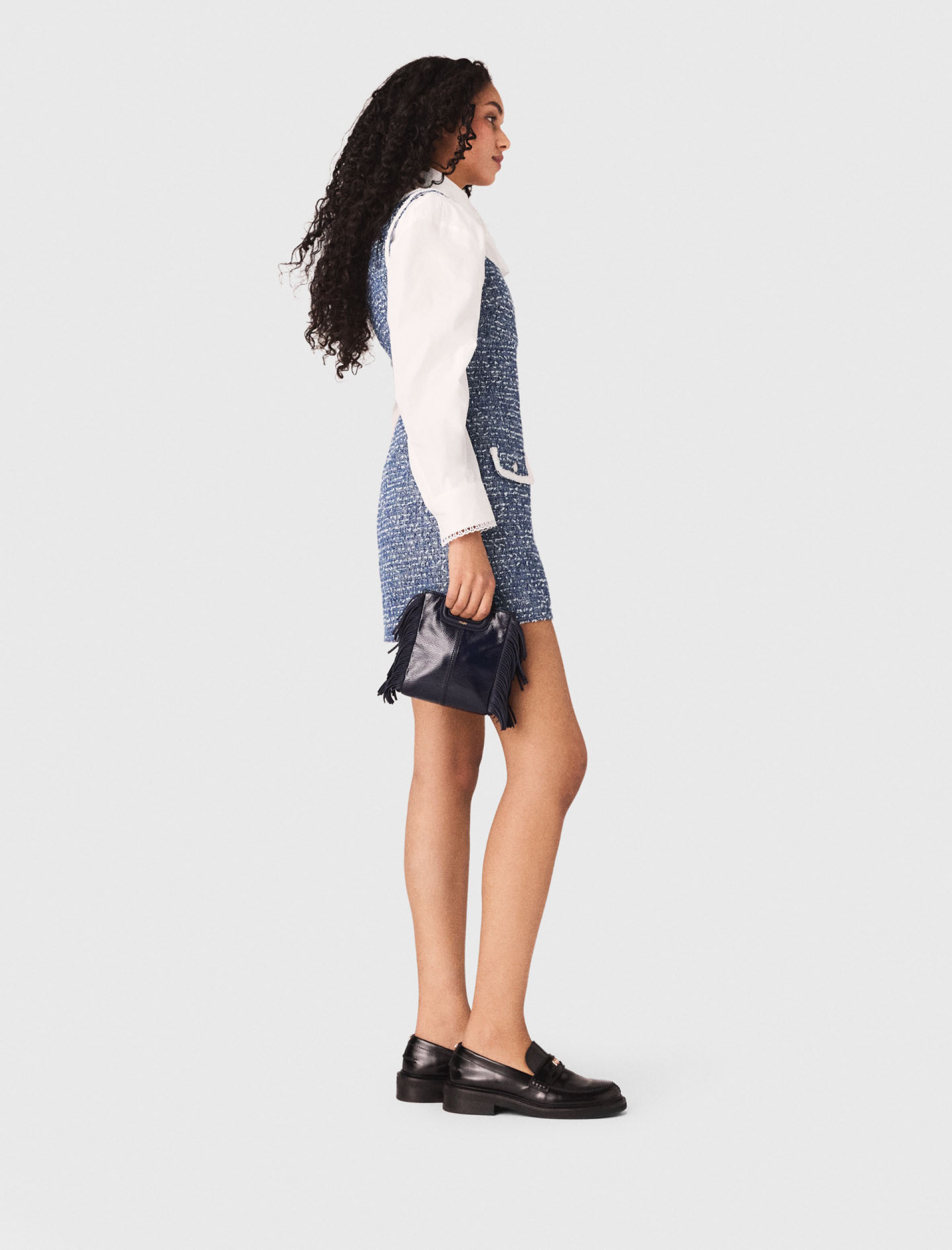 Жіноча коротка твідова сукня Жіноча коротка твідова сукня