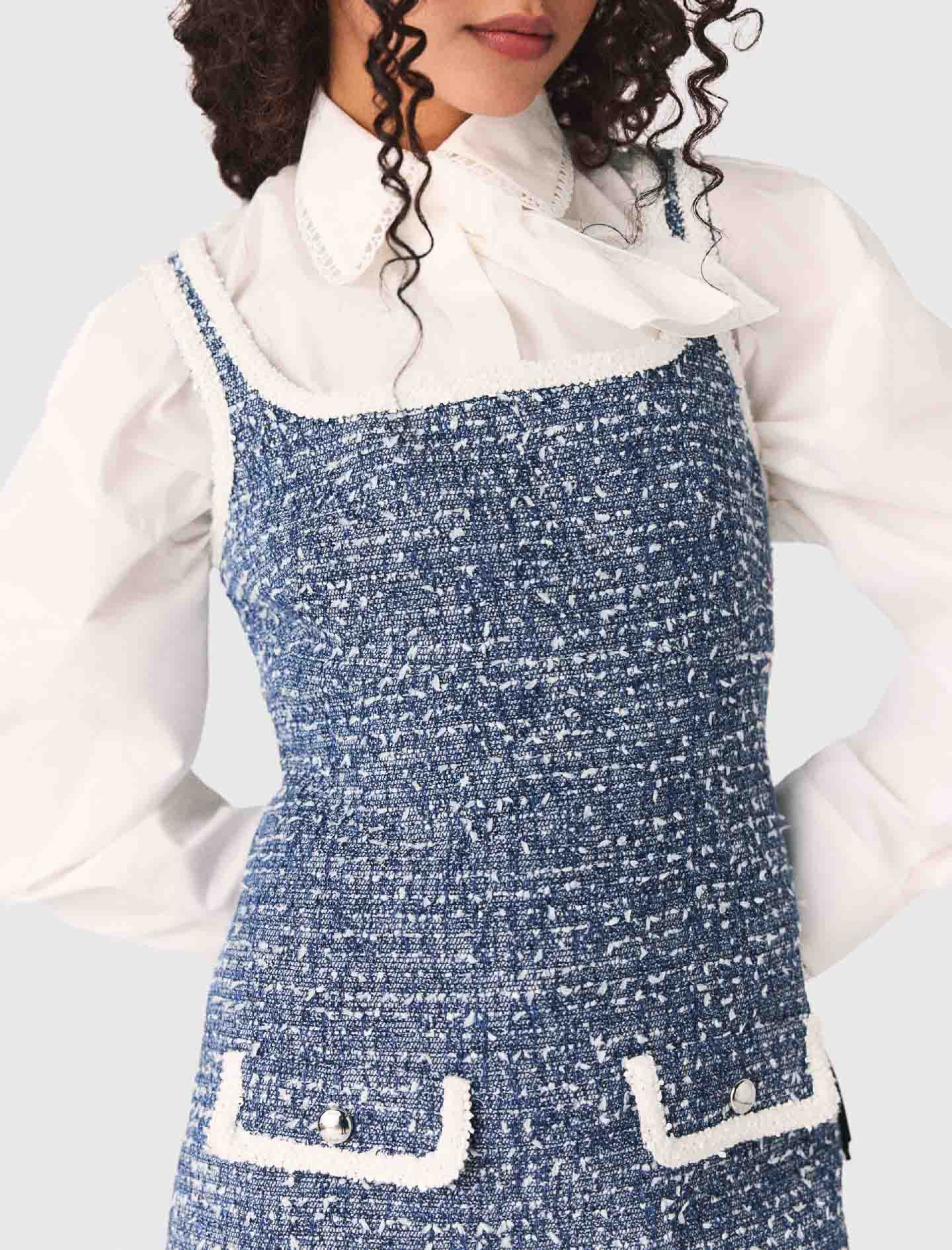 Жіноча коротка твідова сукня Жіноча коротка твідова сукня