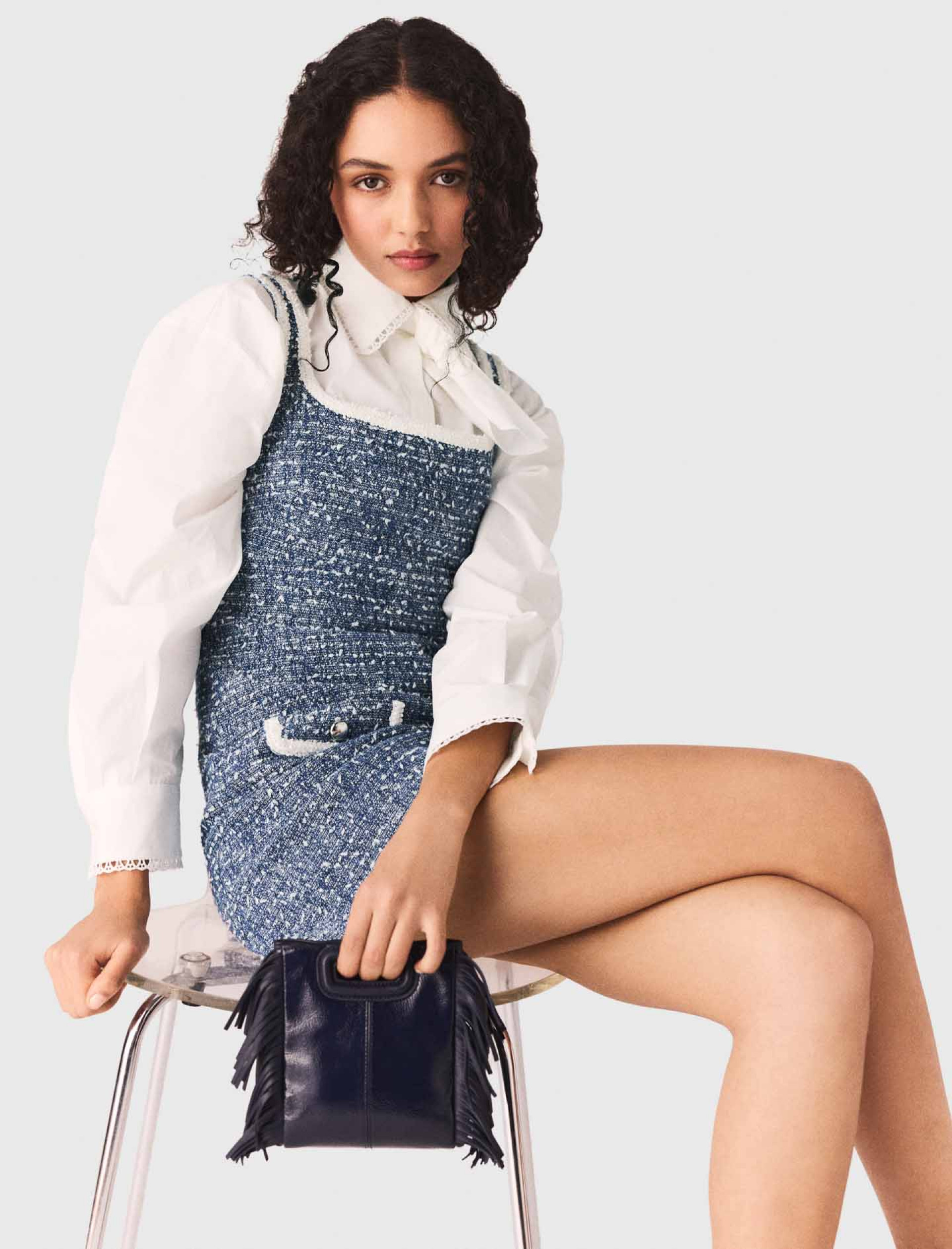 Жіноча коротка твідова сукня Жіноча коротка твідова сукня