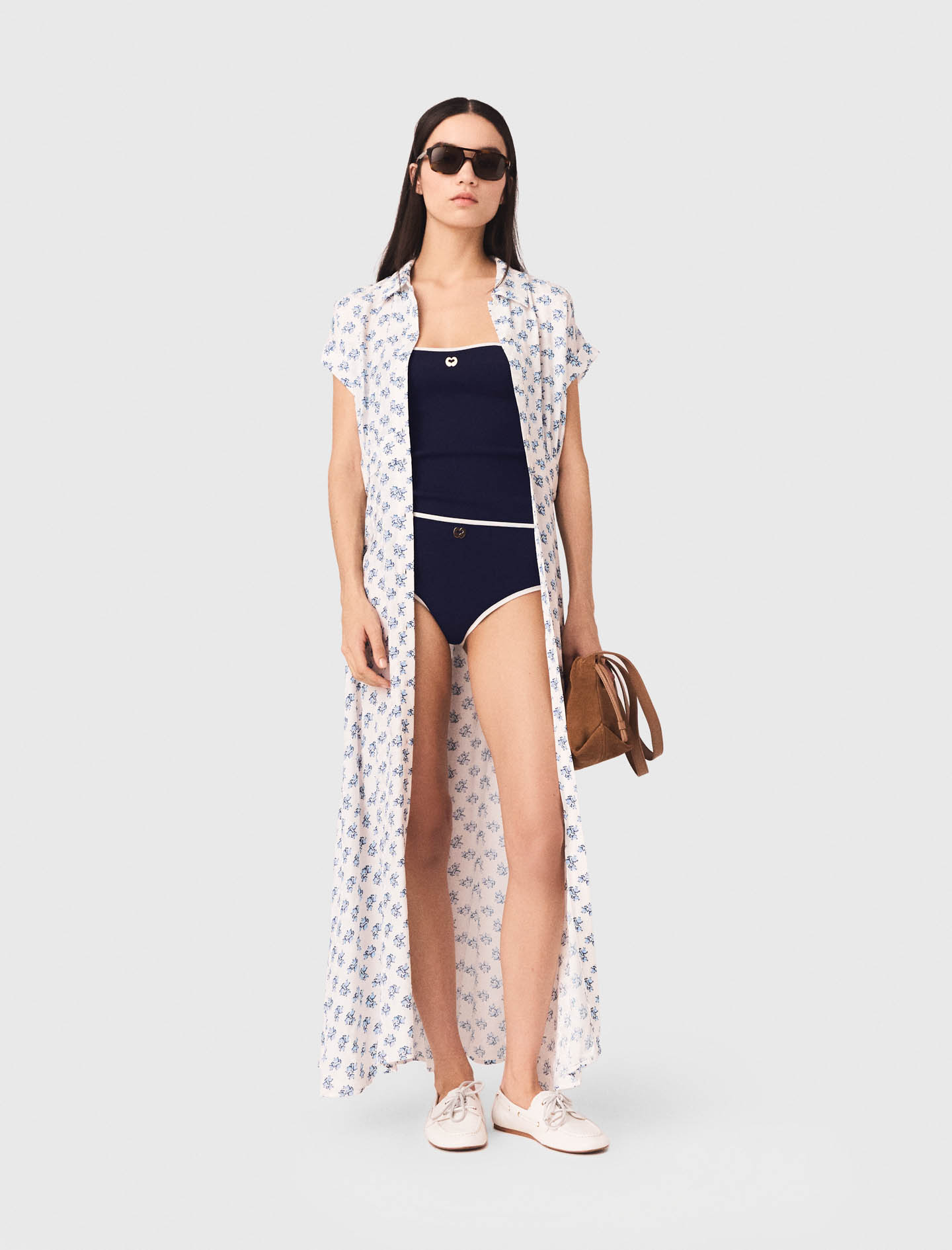 Жіноча довга сукня з квітковим принтом