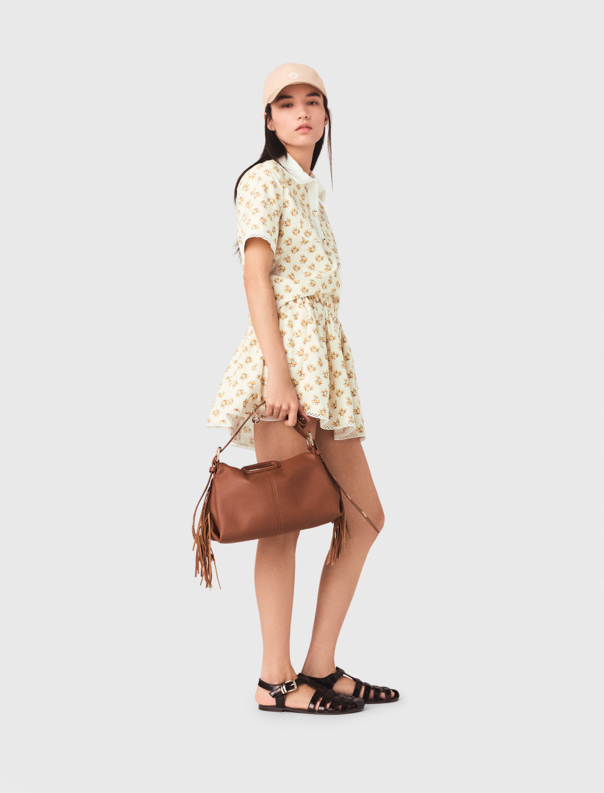 Жіноча сорочка з квітковим принтом Жіноча сорочка з квітковим принтом