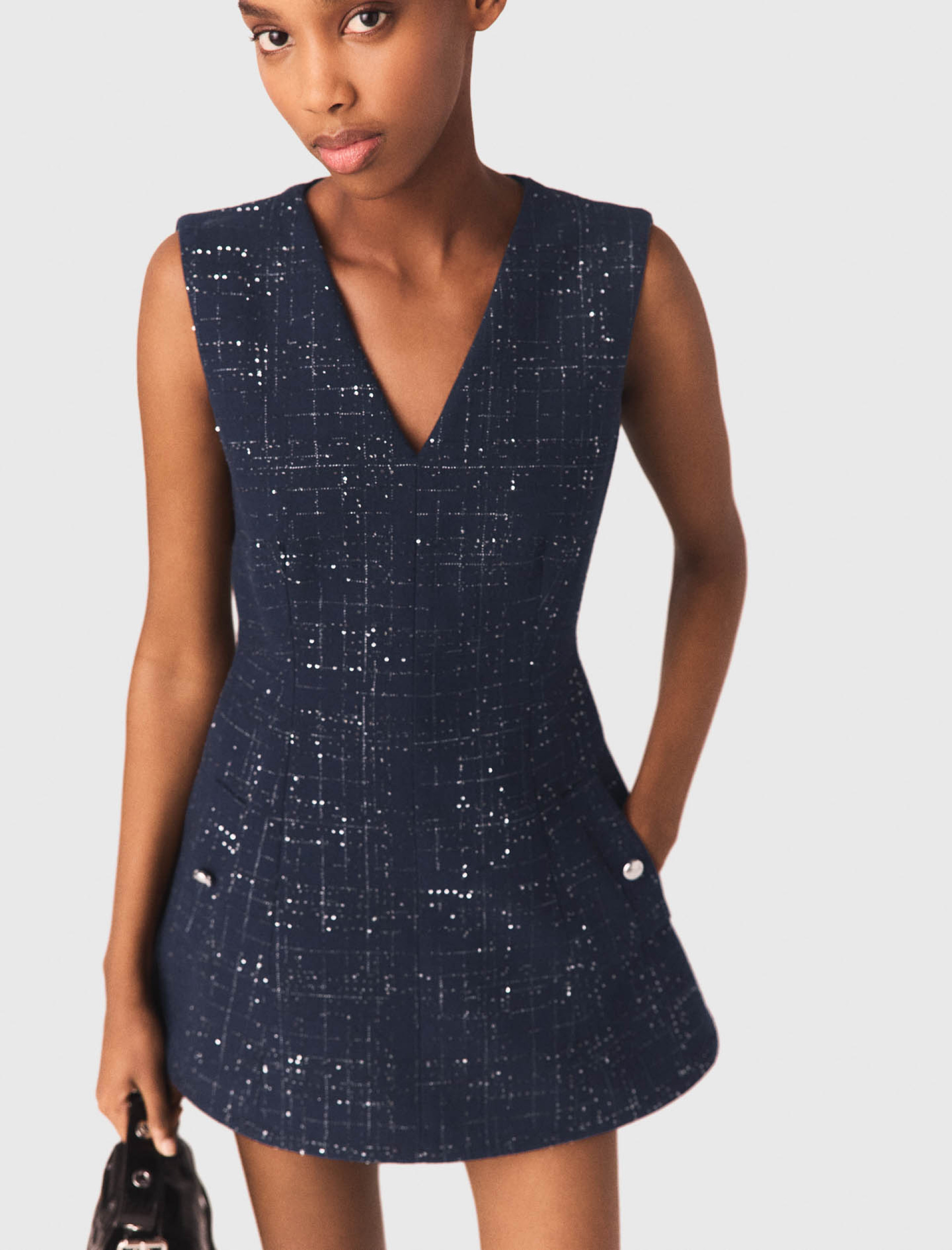 Жіночий твідовий комбінезон-сукня