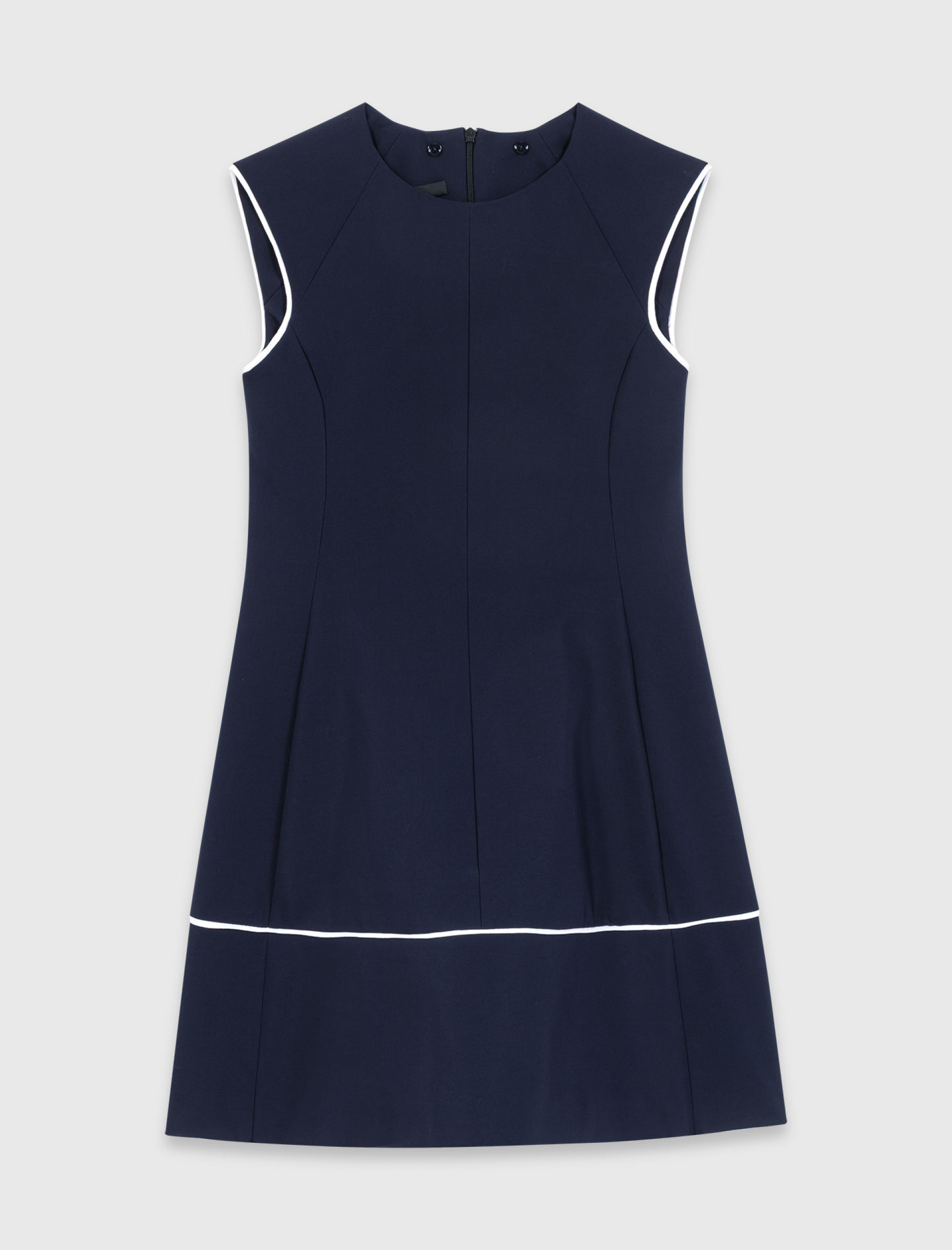 Жіноча сукня А-силуету з контрастним оздобленням