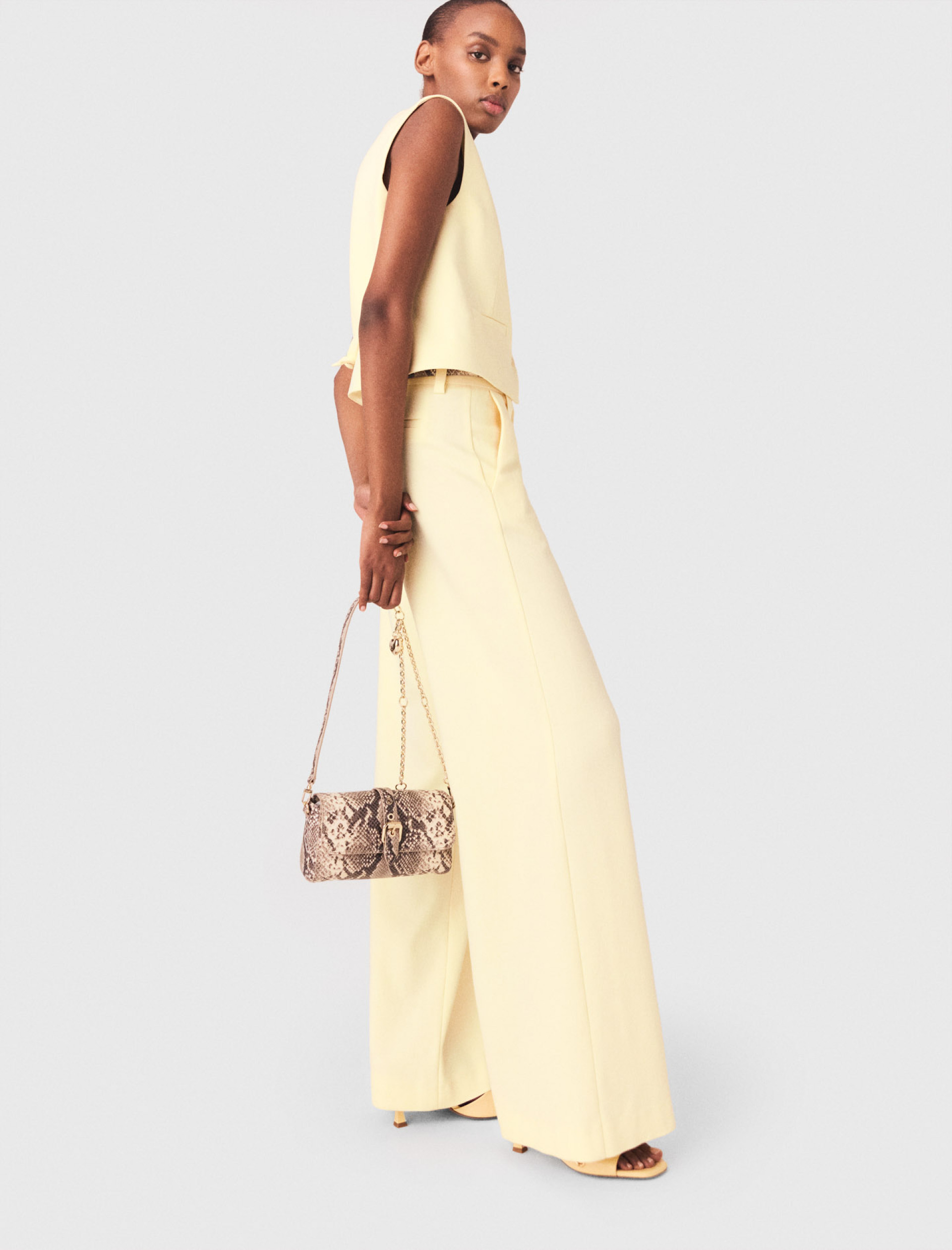 Жіночі жовті класичні брюки