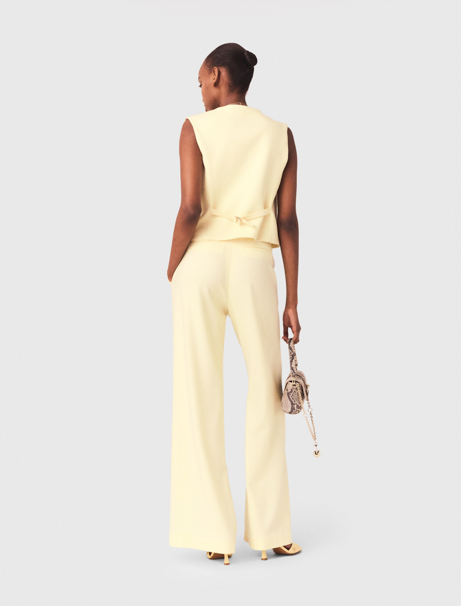 Жіночі жовті класичні брюки