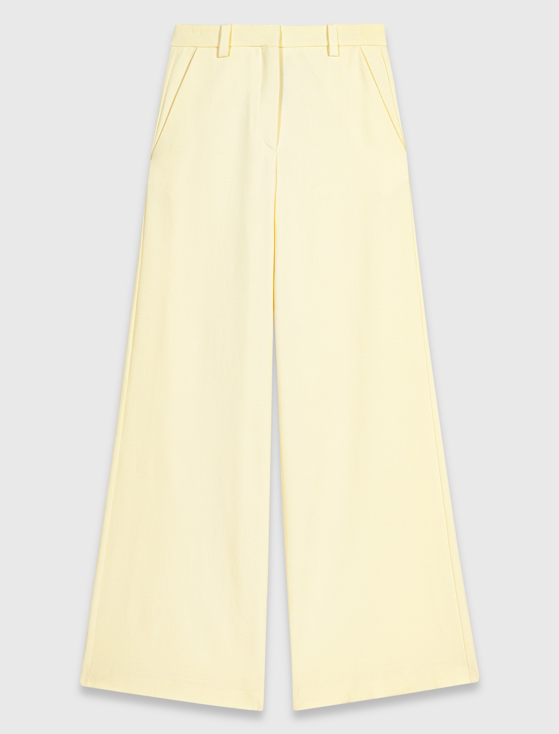 Жіночі жовті класичні брюки
