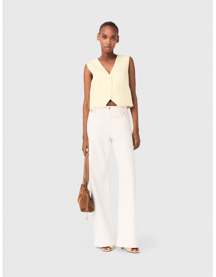 Женский желтый жилет