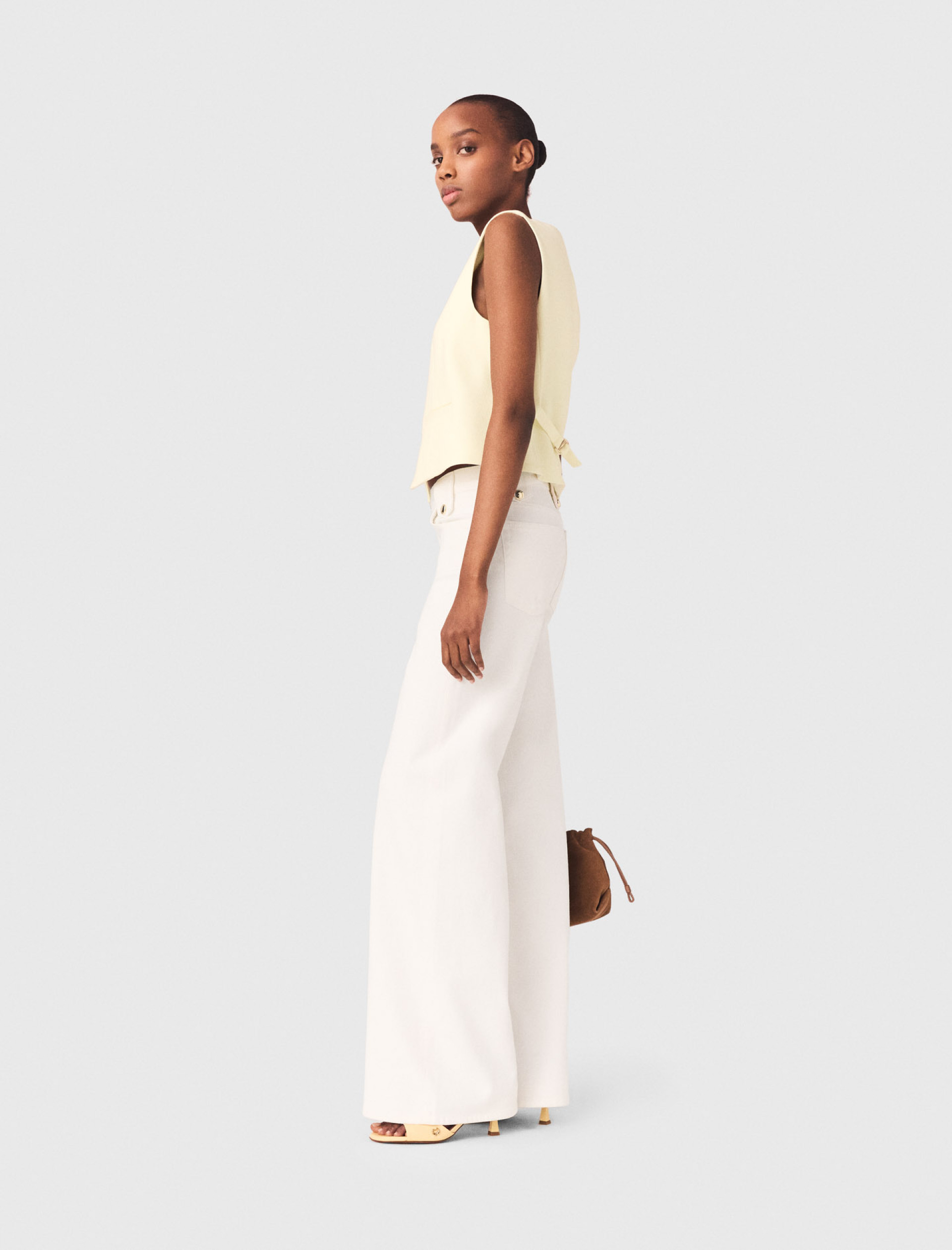 Жіночий жовтий жилет