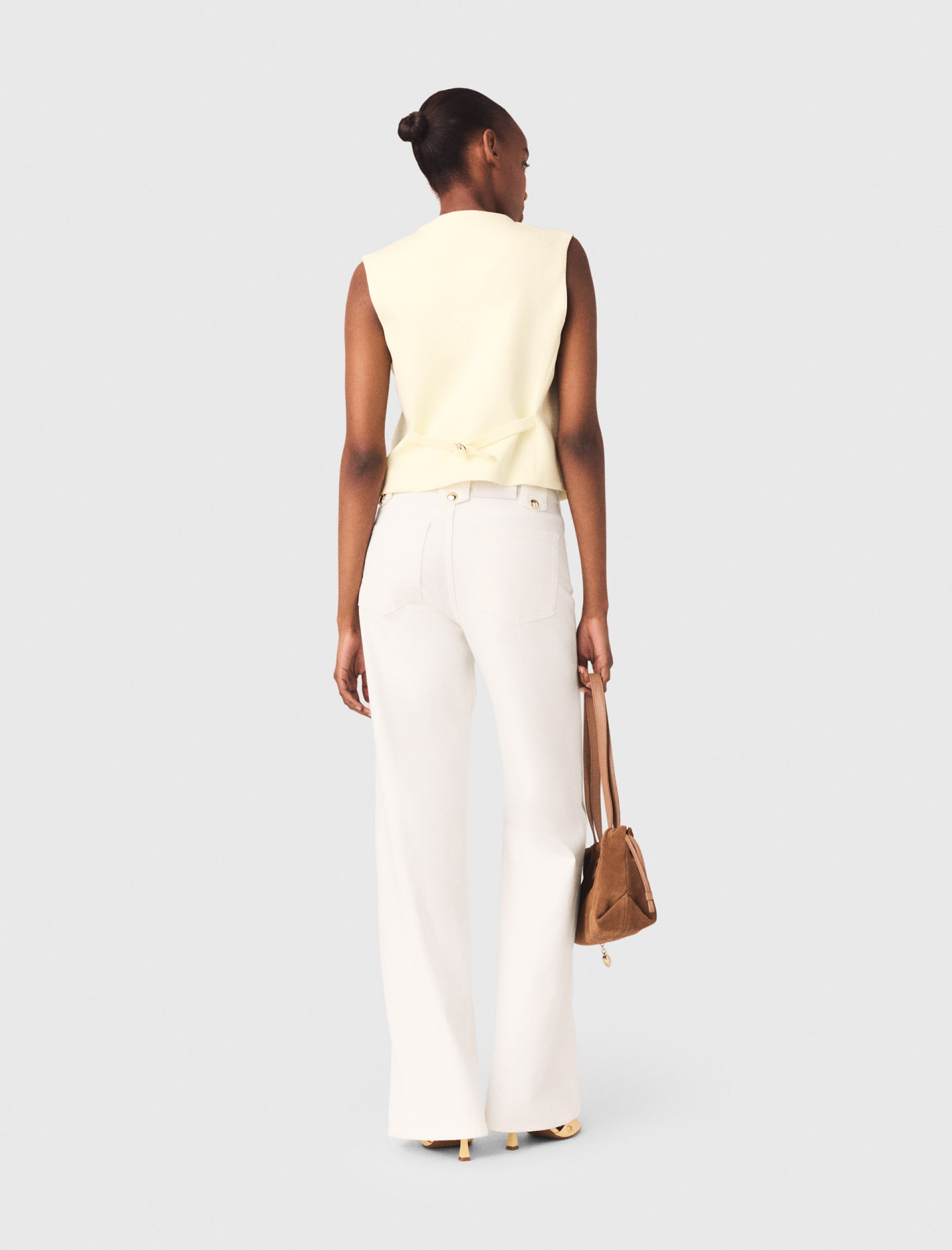 Жіночий жовтий жилет