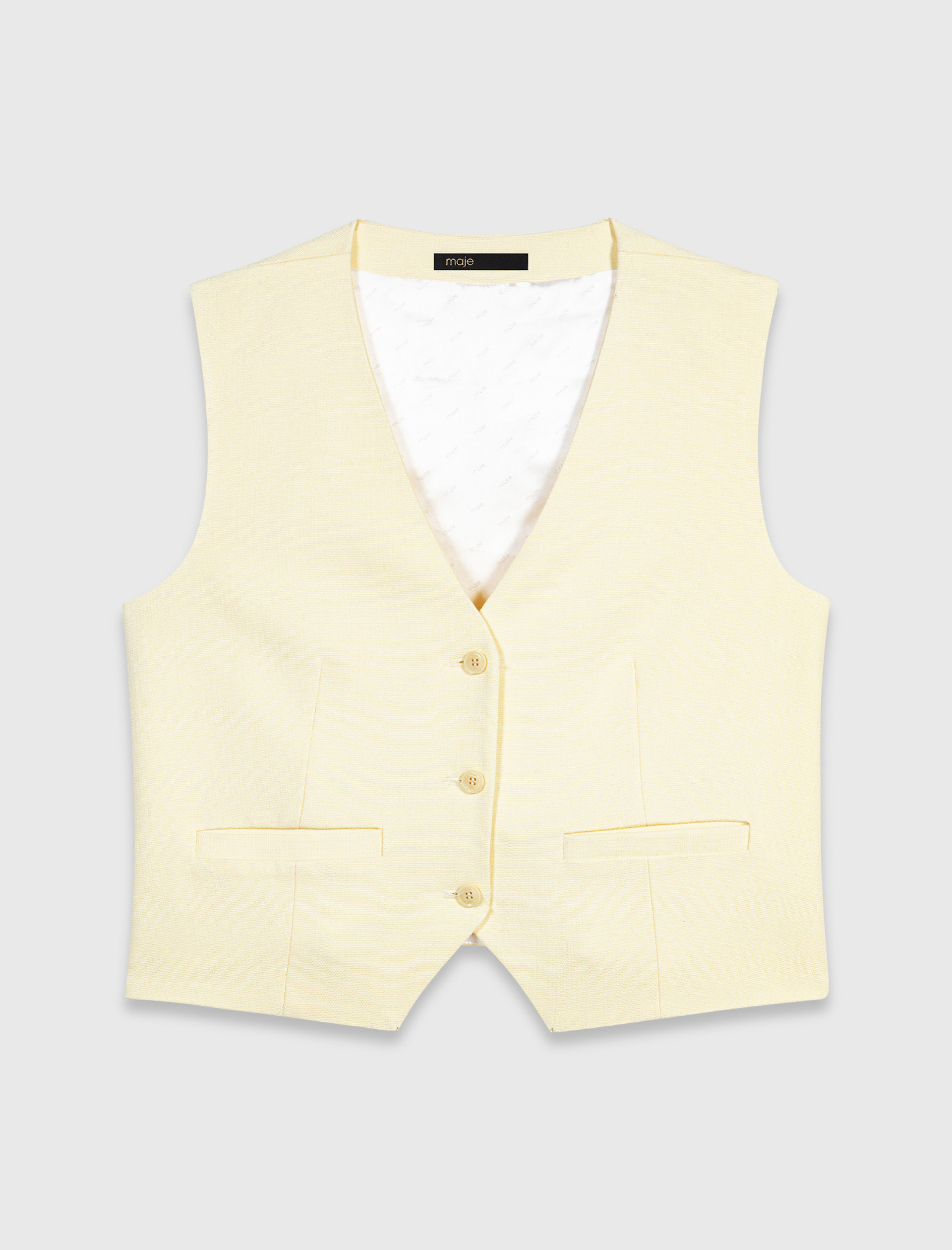 Жіночий жовтий жилет