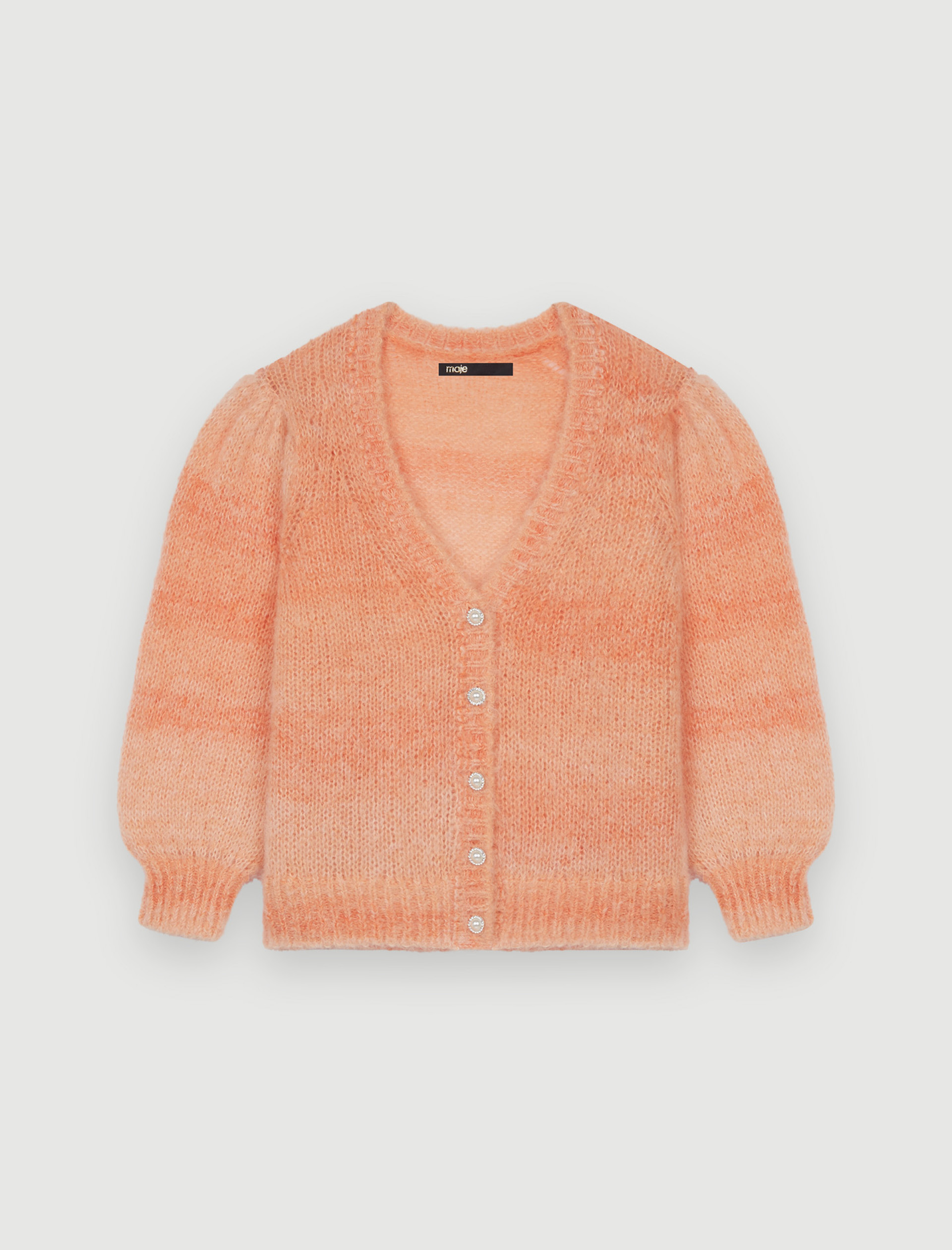 Жіночий оранжевий кардиган