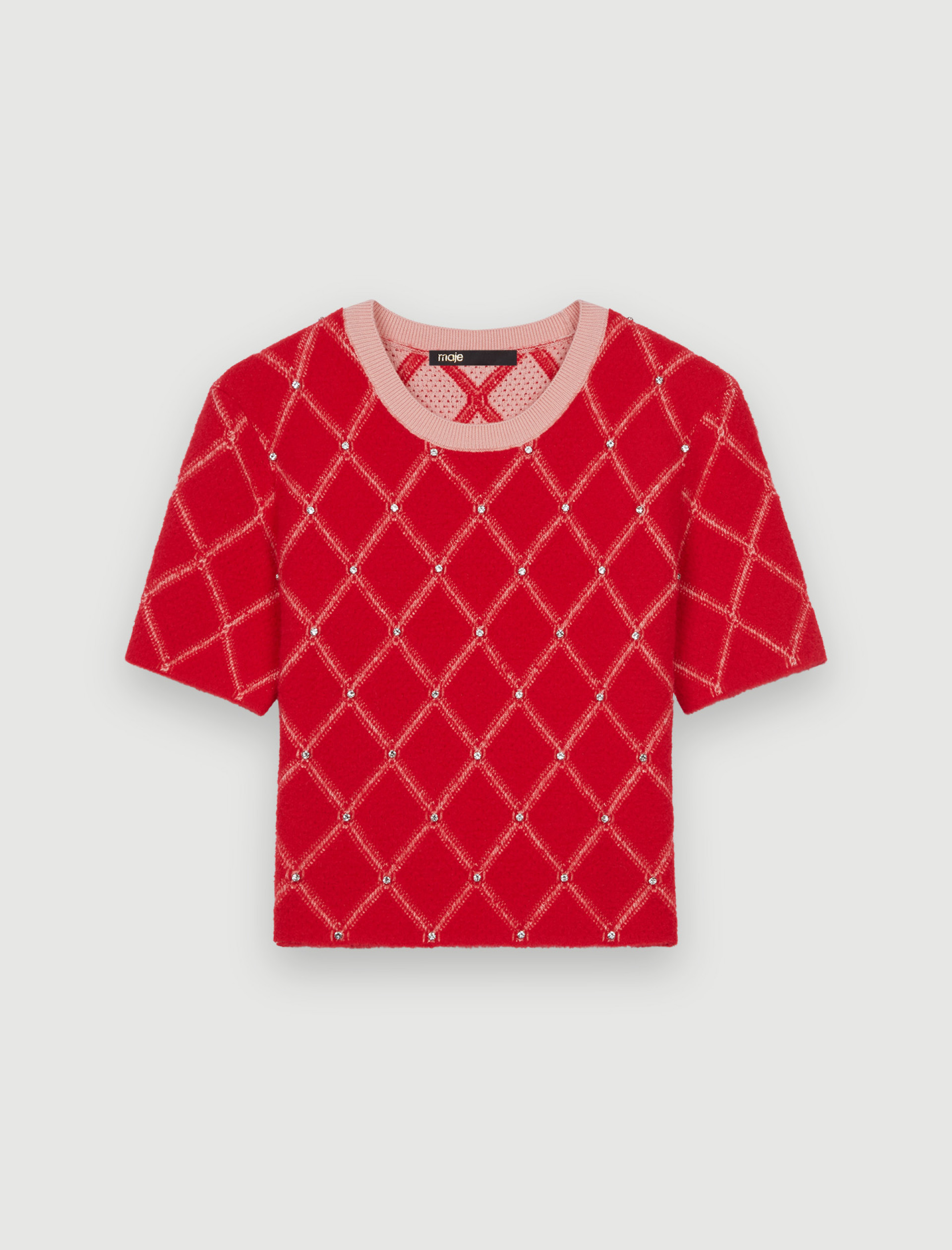 Женский красный джемпер