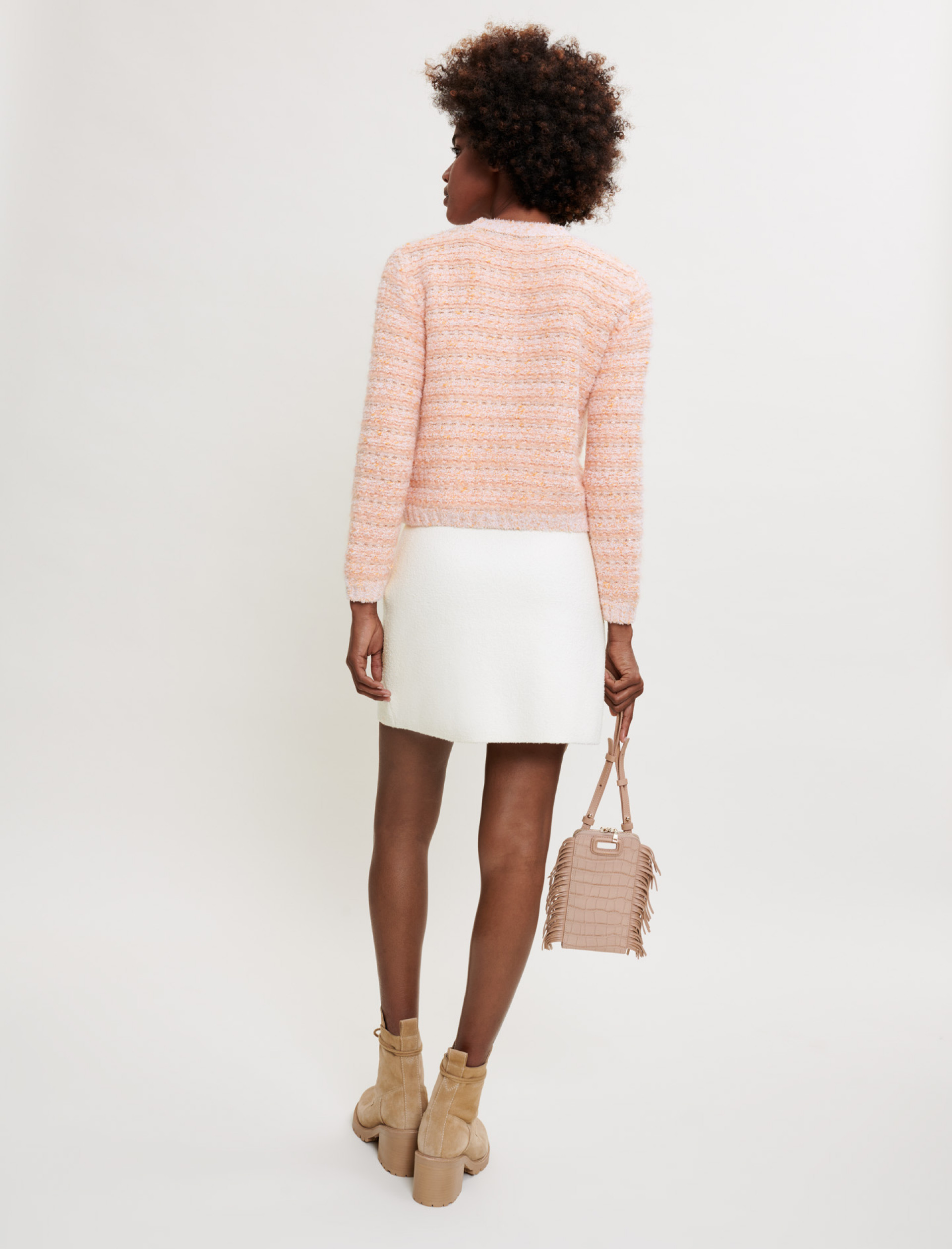 Женский оранжевый кардиган