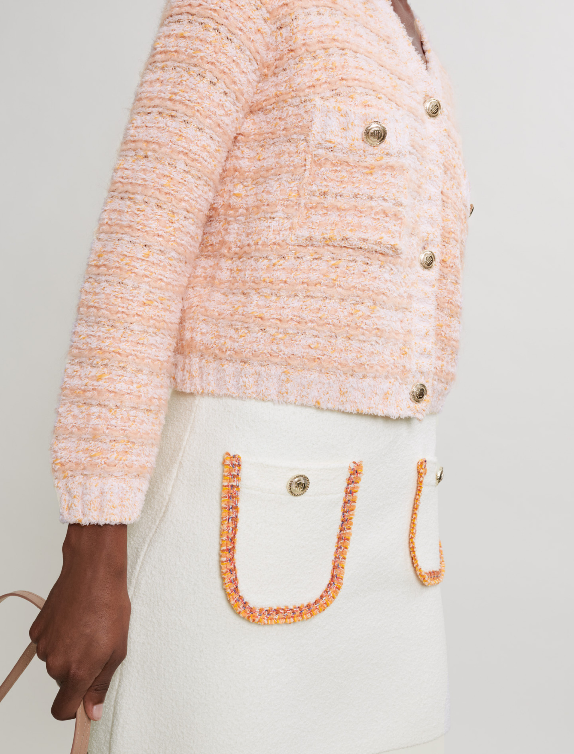 Женский оранжевый кардиган