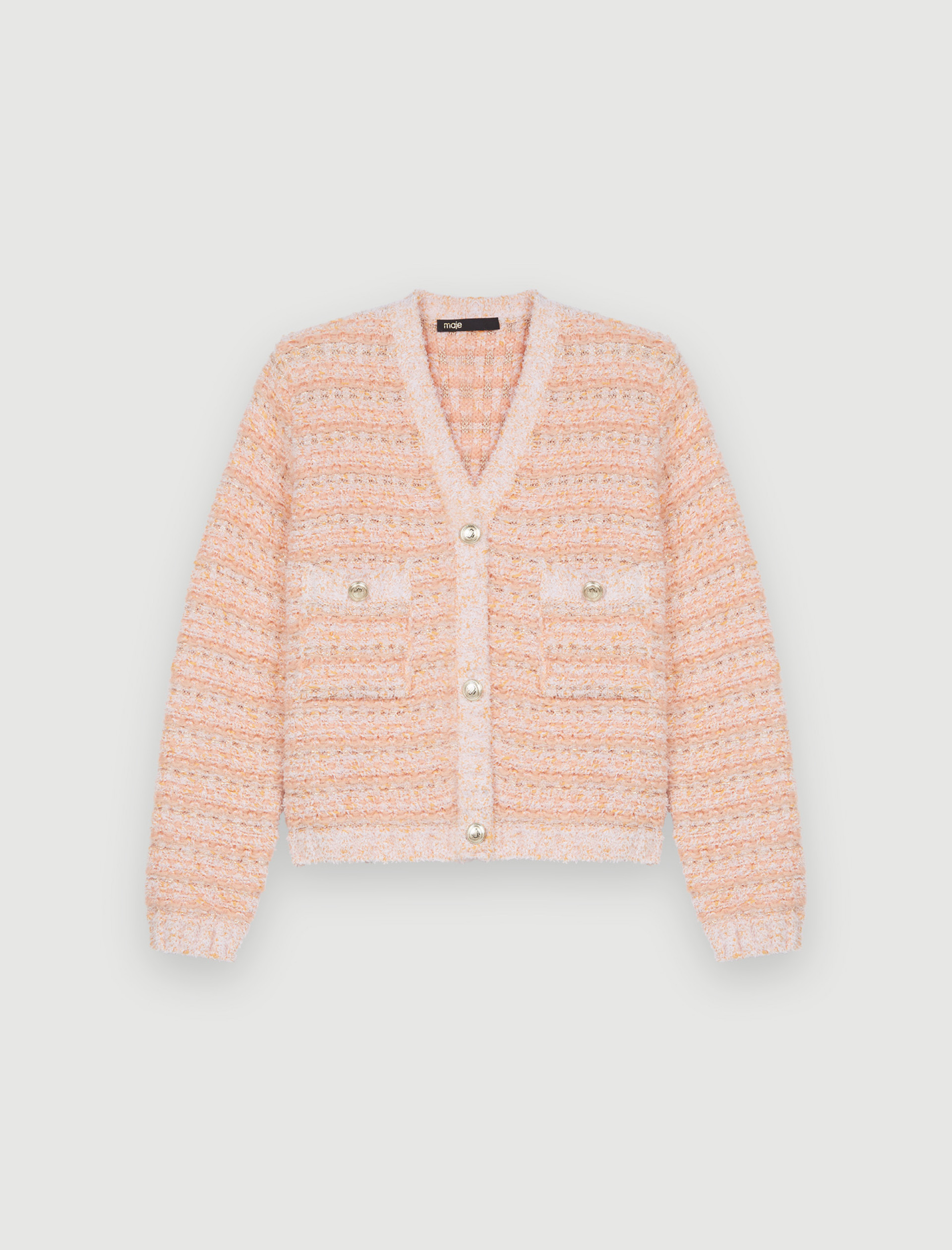 Женский оранжевый кардиган