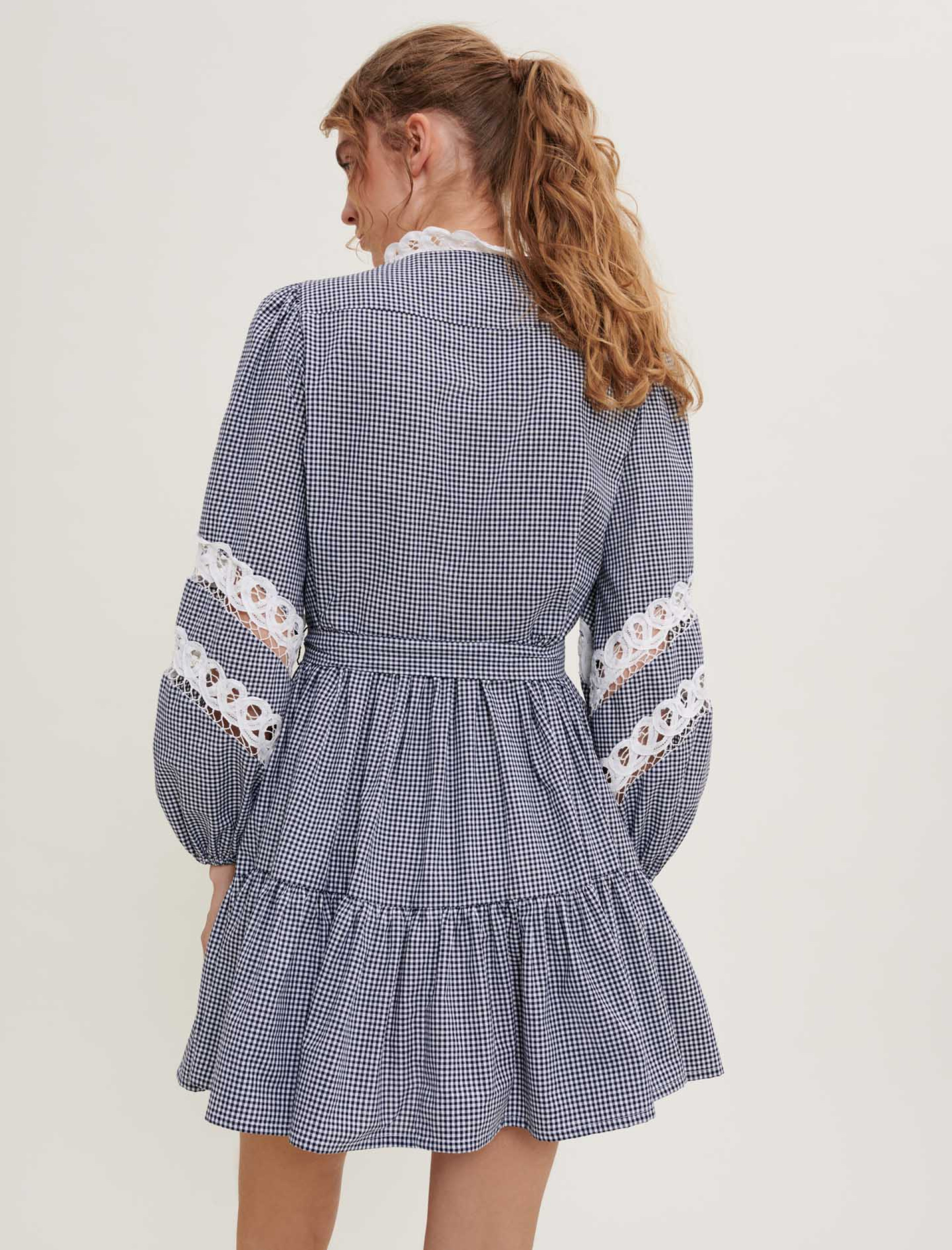 Женское синее платье