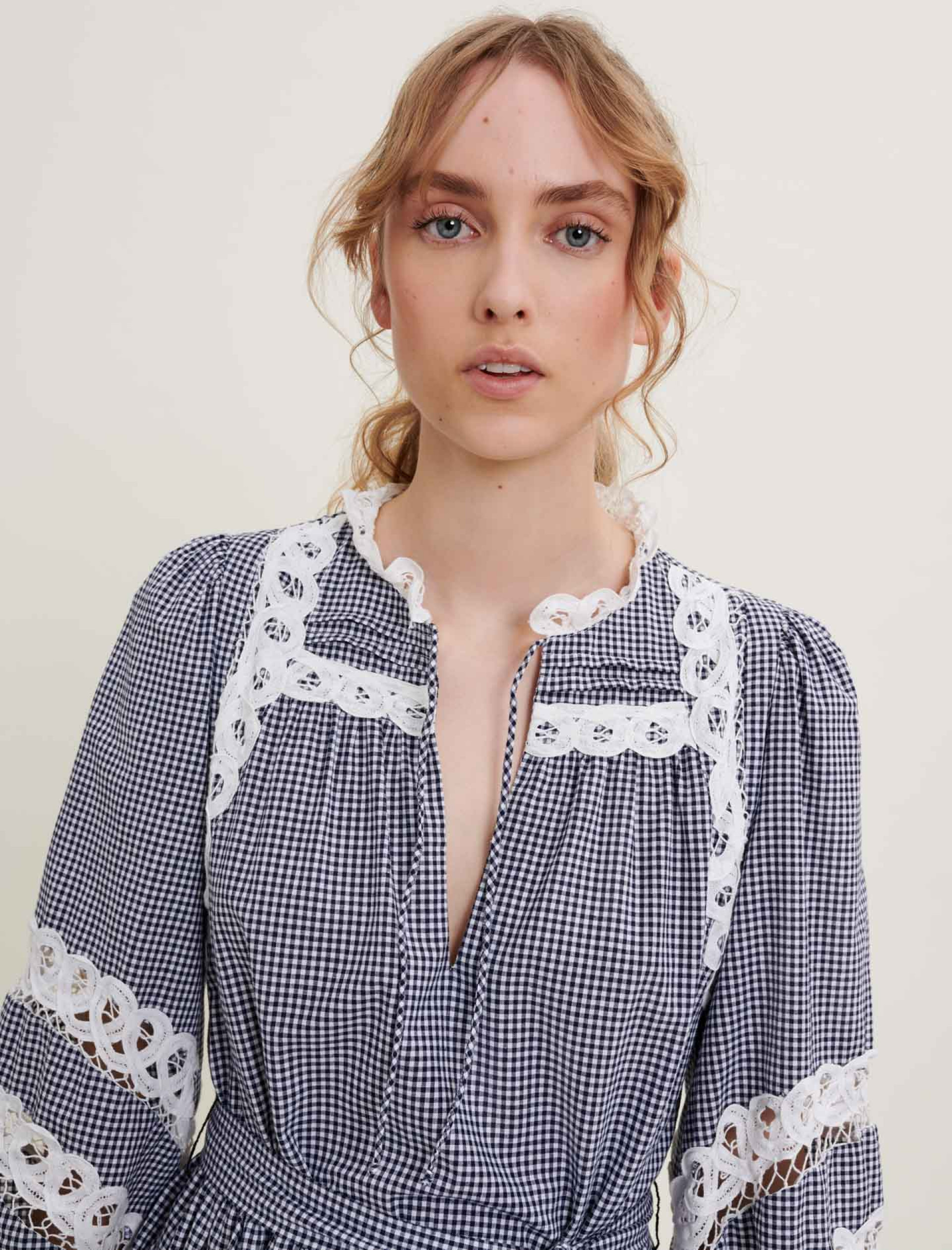 Женское синее платье