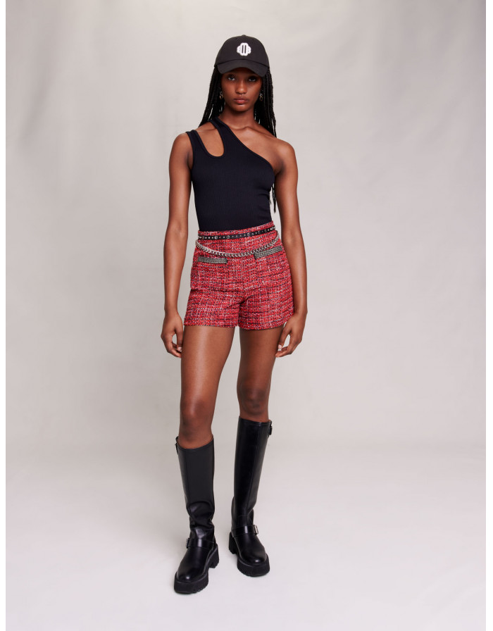 Женский черный топ