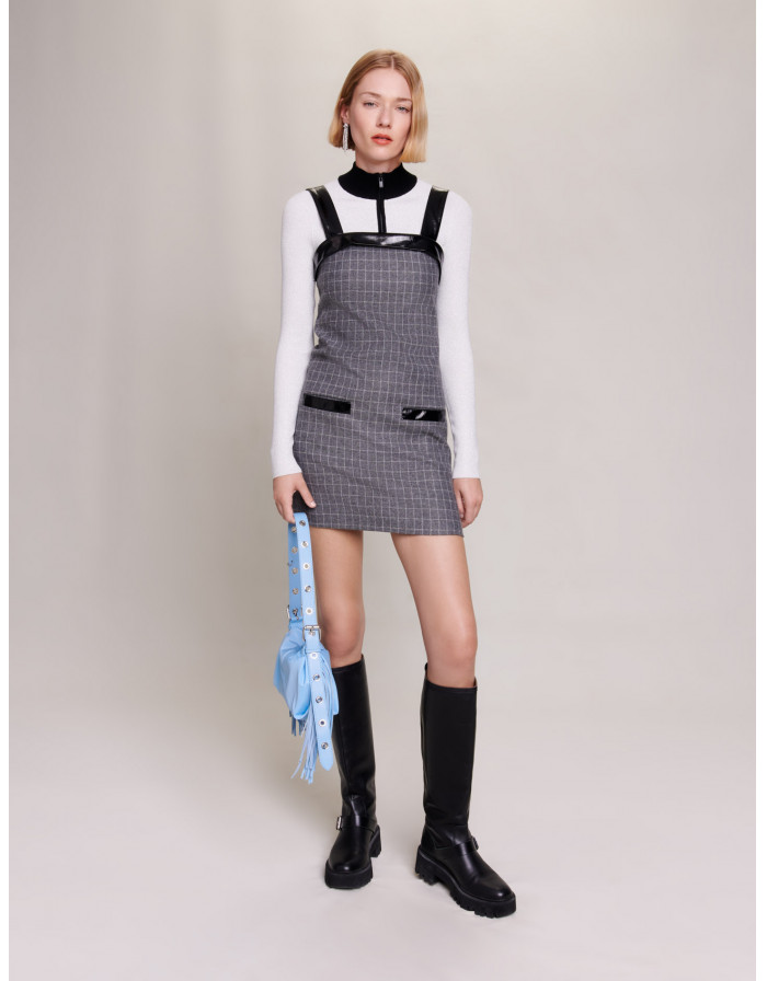 Женское серое платье