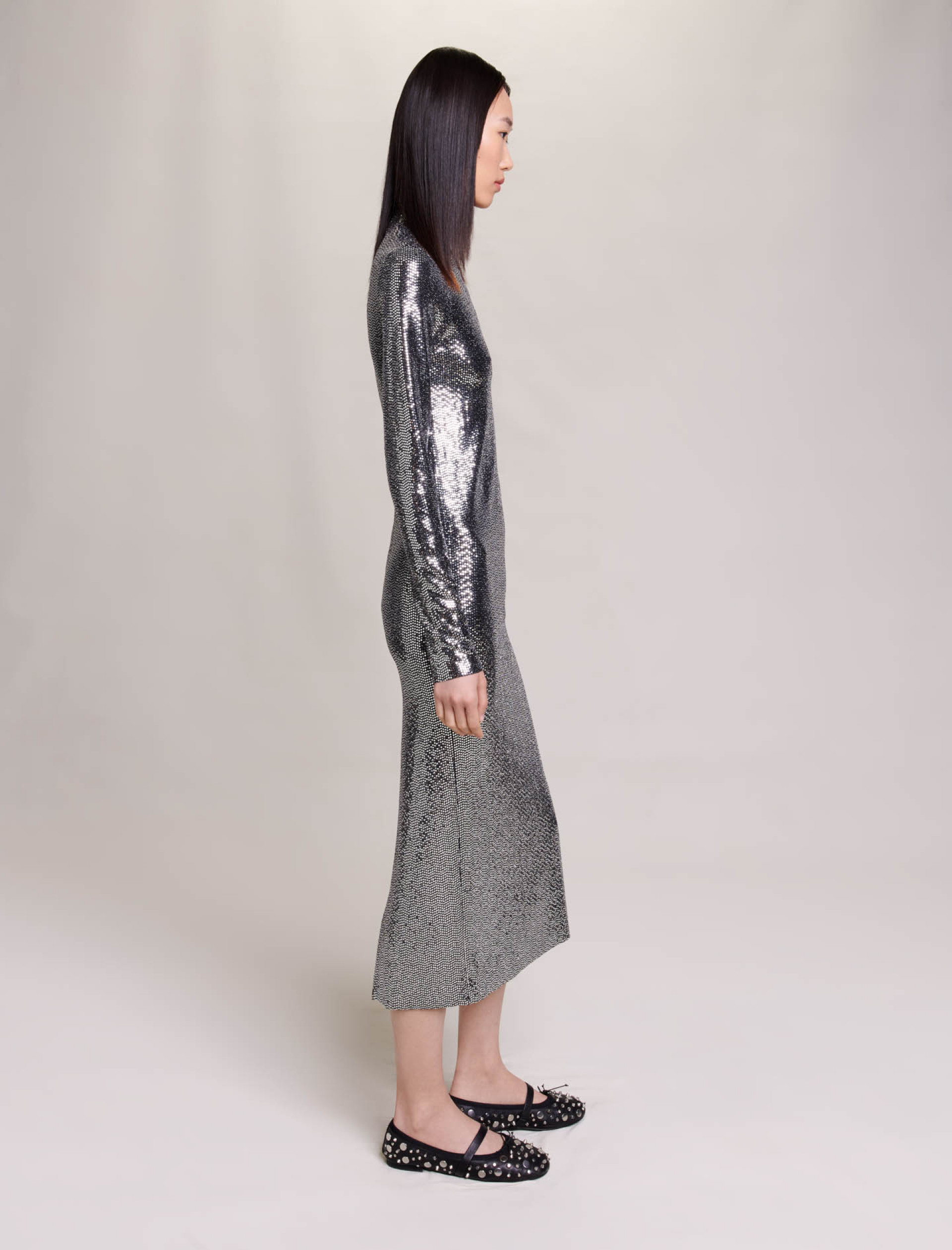 Женское серое платье Женское серое платье