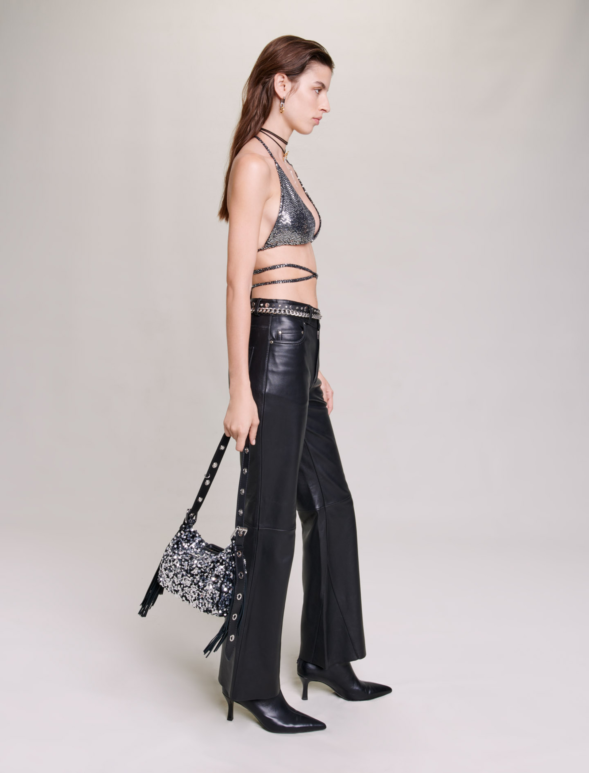 Женские серый топ