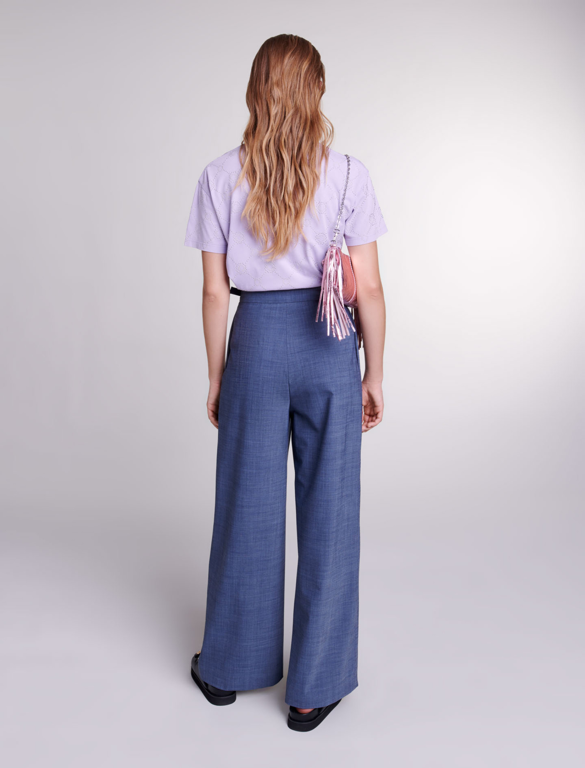 Жіноча фіолетова теніска