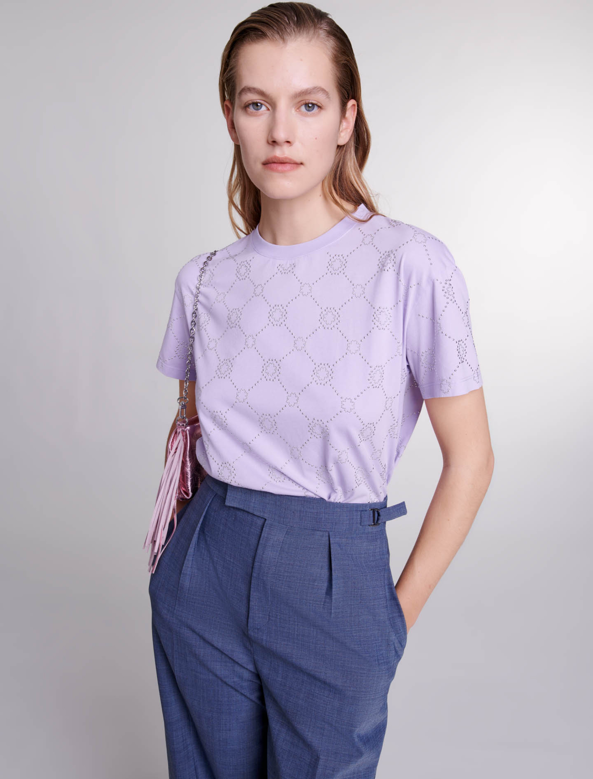 Жіноча фіолетова теніска