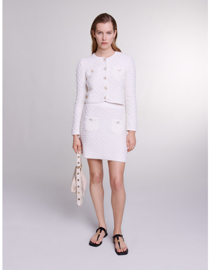 Женская молочная юбка