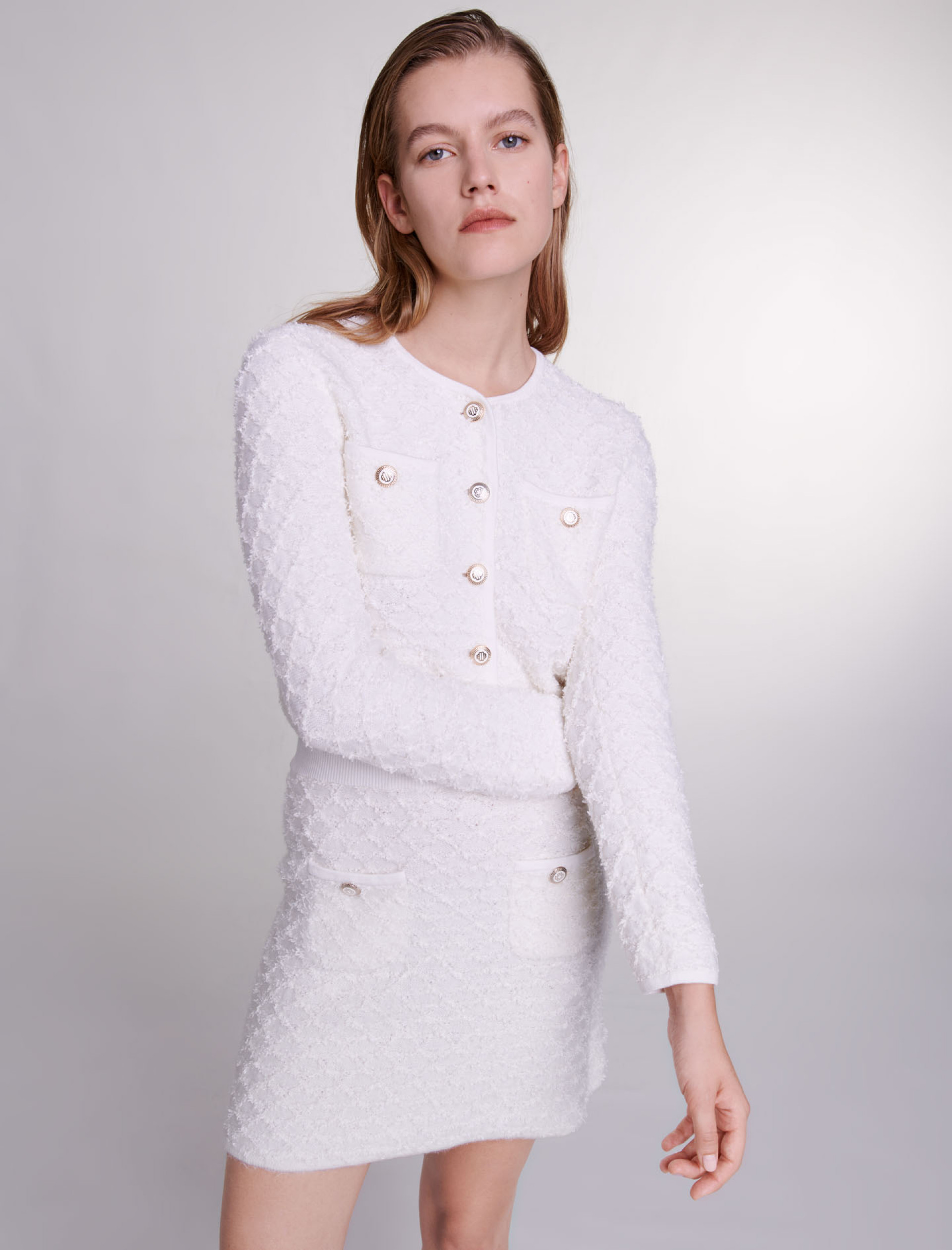 Жіноча молочна спідниця