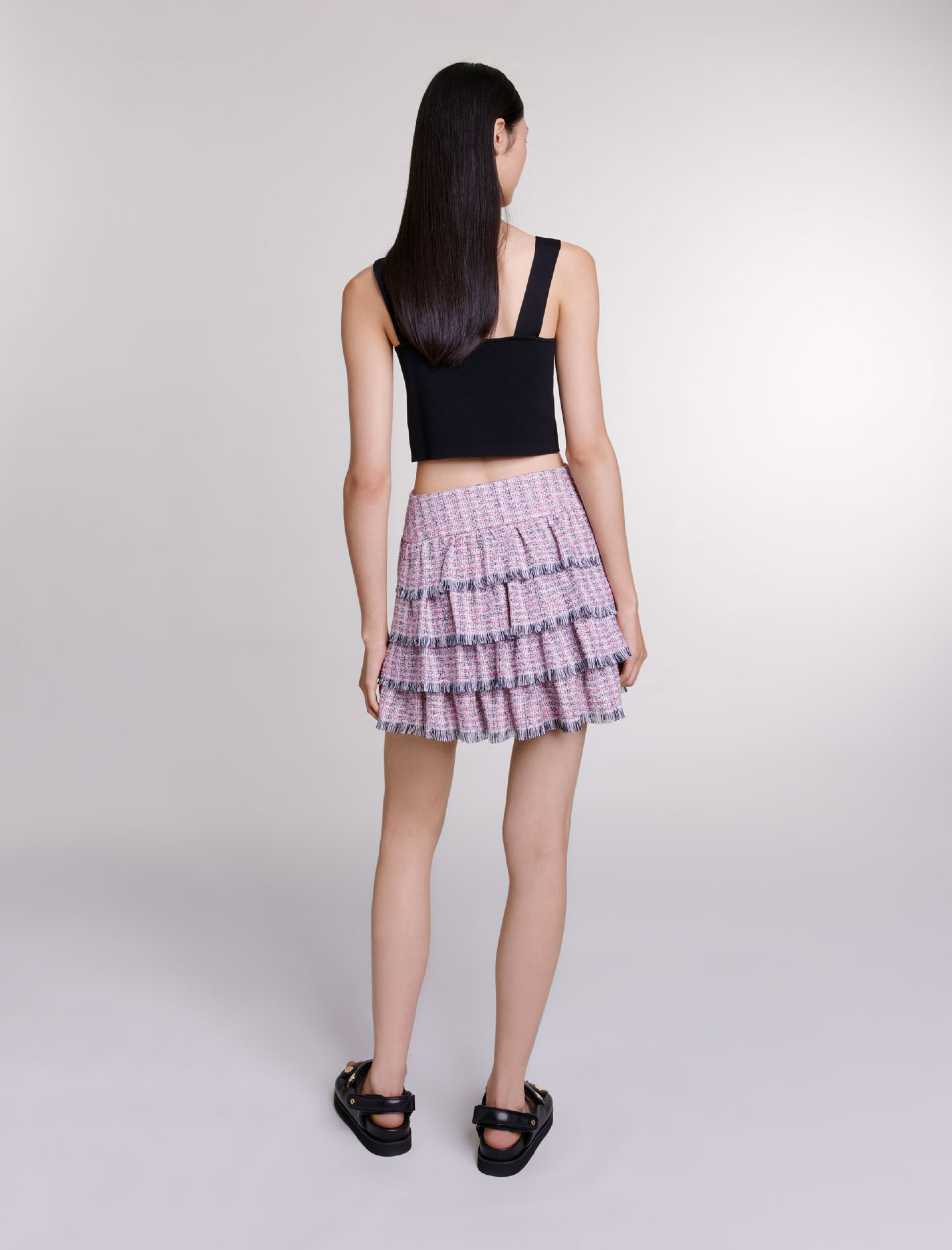 Женская розовая юбка