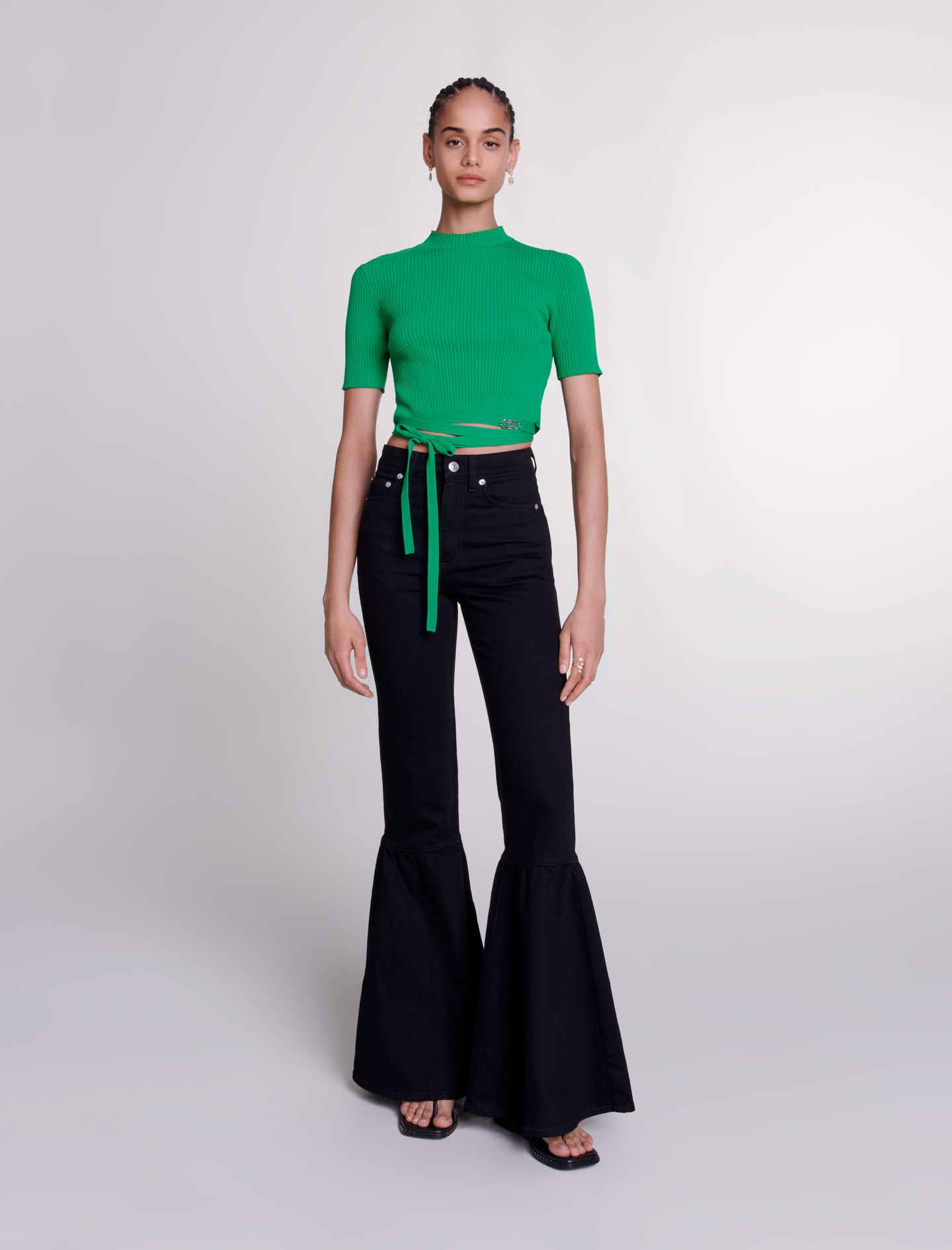 Жіночий зелений джемпер