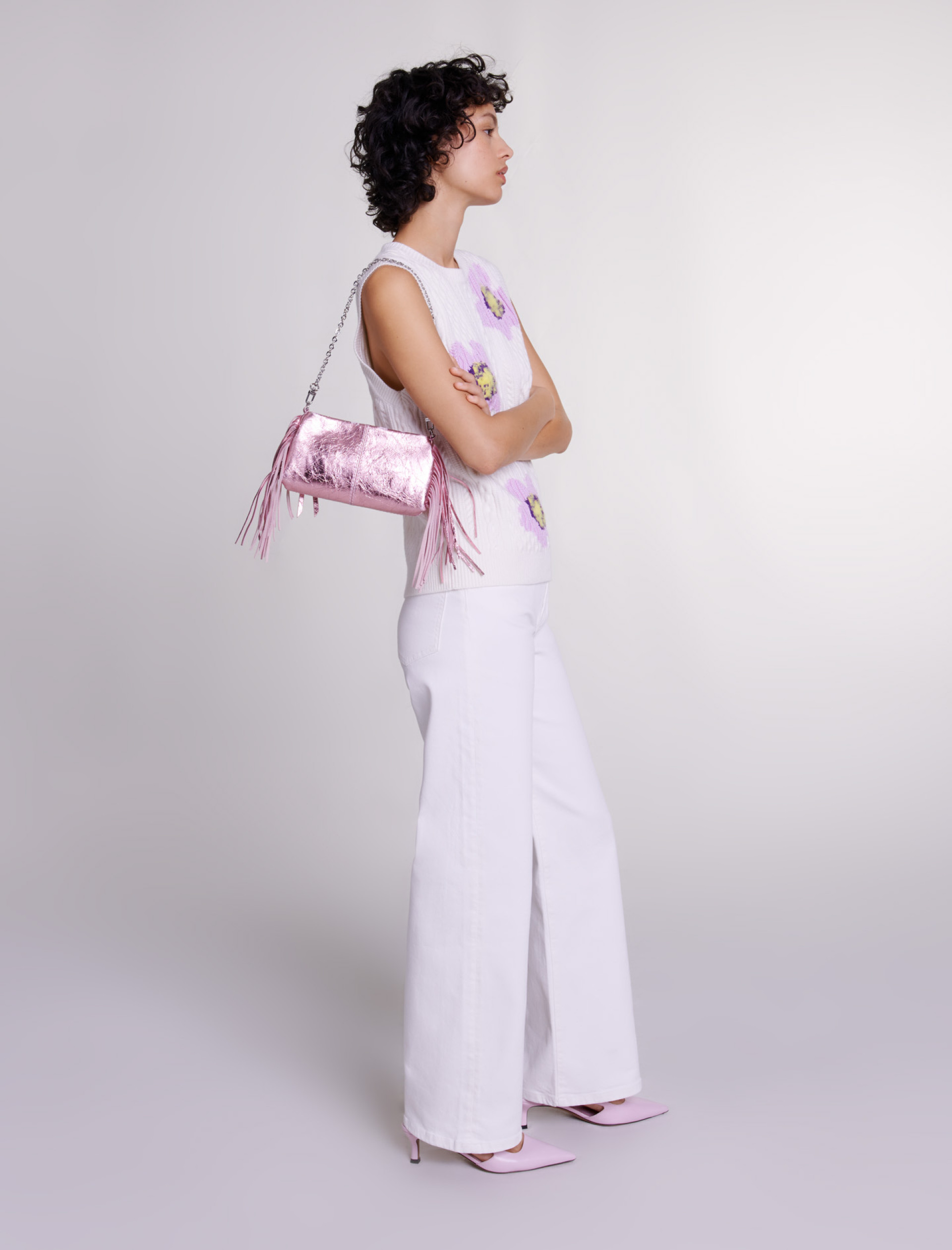 Женский молочный джемпер Женский молочный джемпер