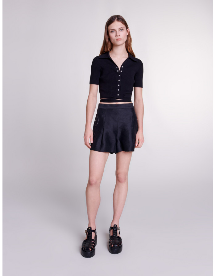 Жіночі чорні шорти