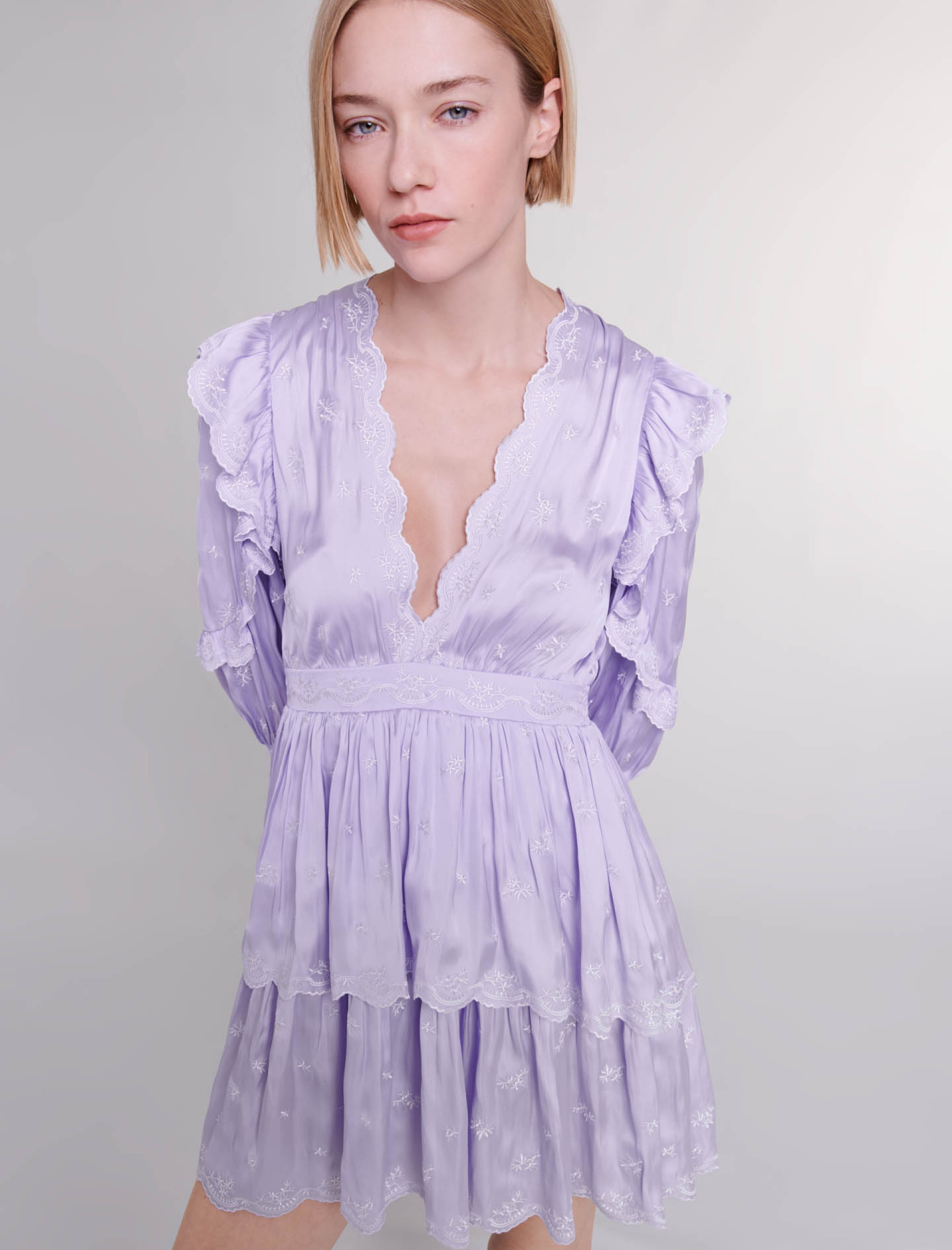 Жіноча фіолетова сукня