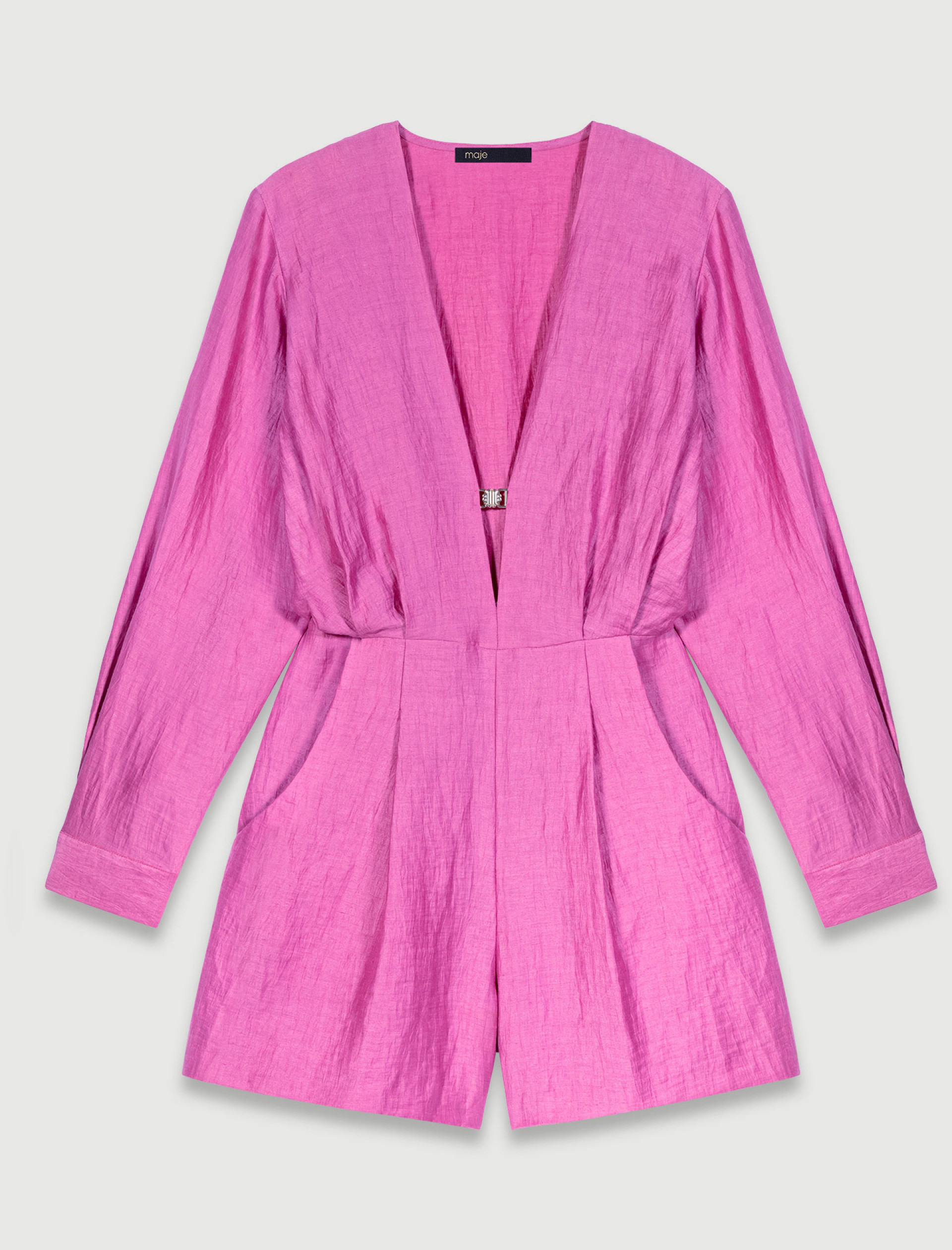 Льняной комбинезон-шорты Льняной комбинезон-шорты