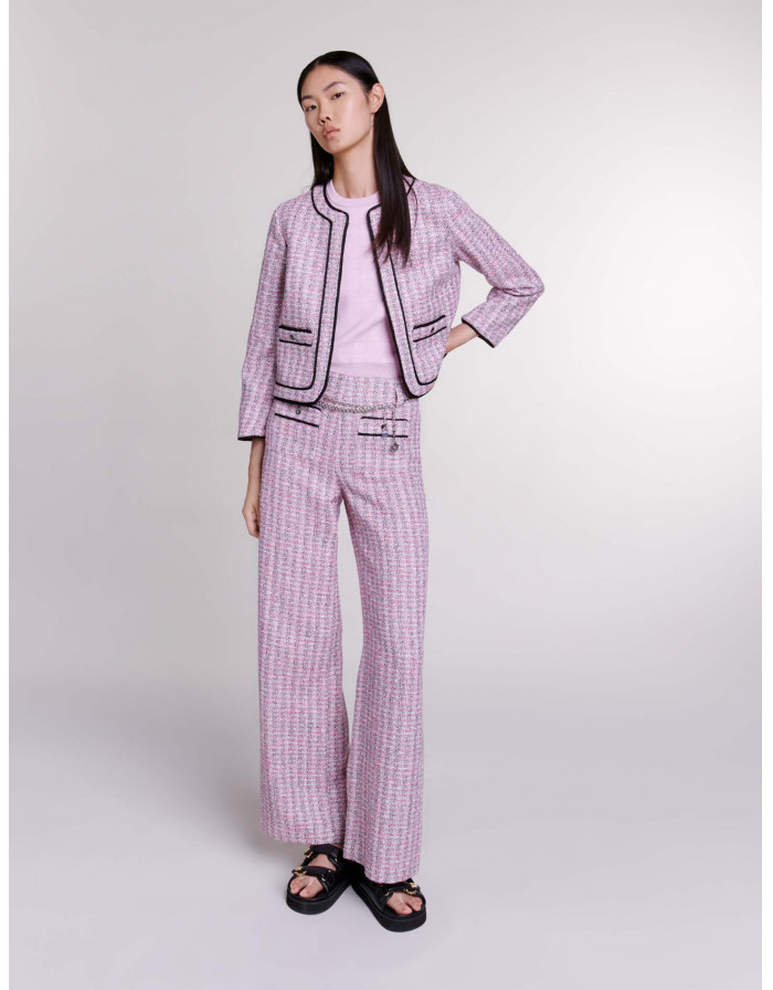 Женский розовый жакет