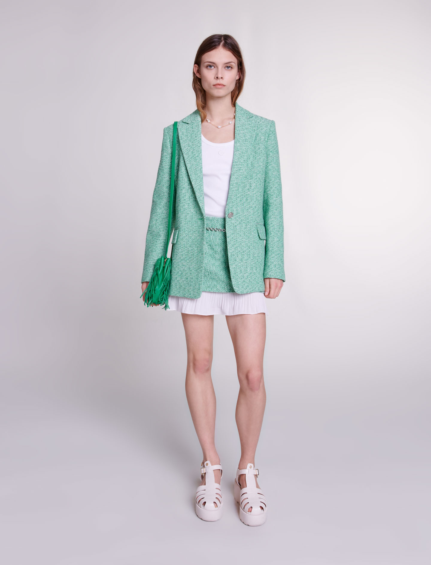 Жіночий зелений жакет