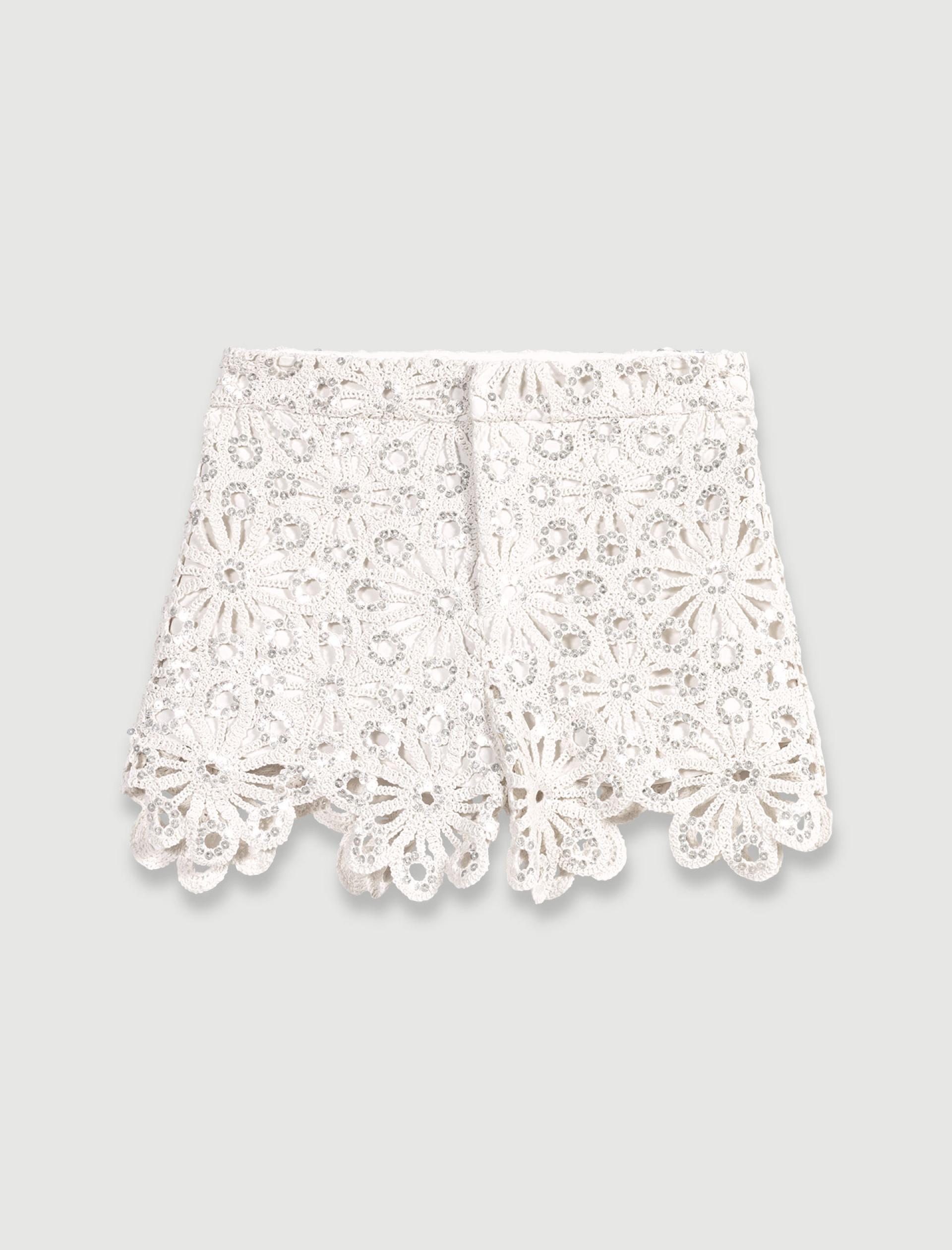 Шорти в техніці Кроше з паєтками Шорти в техніці Кроше з паєтками