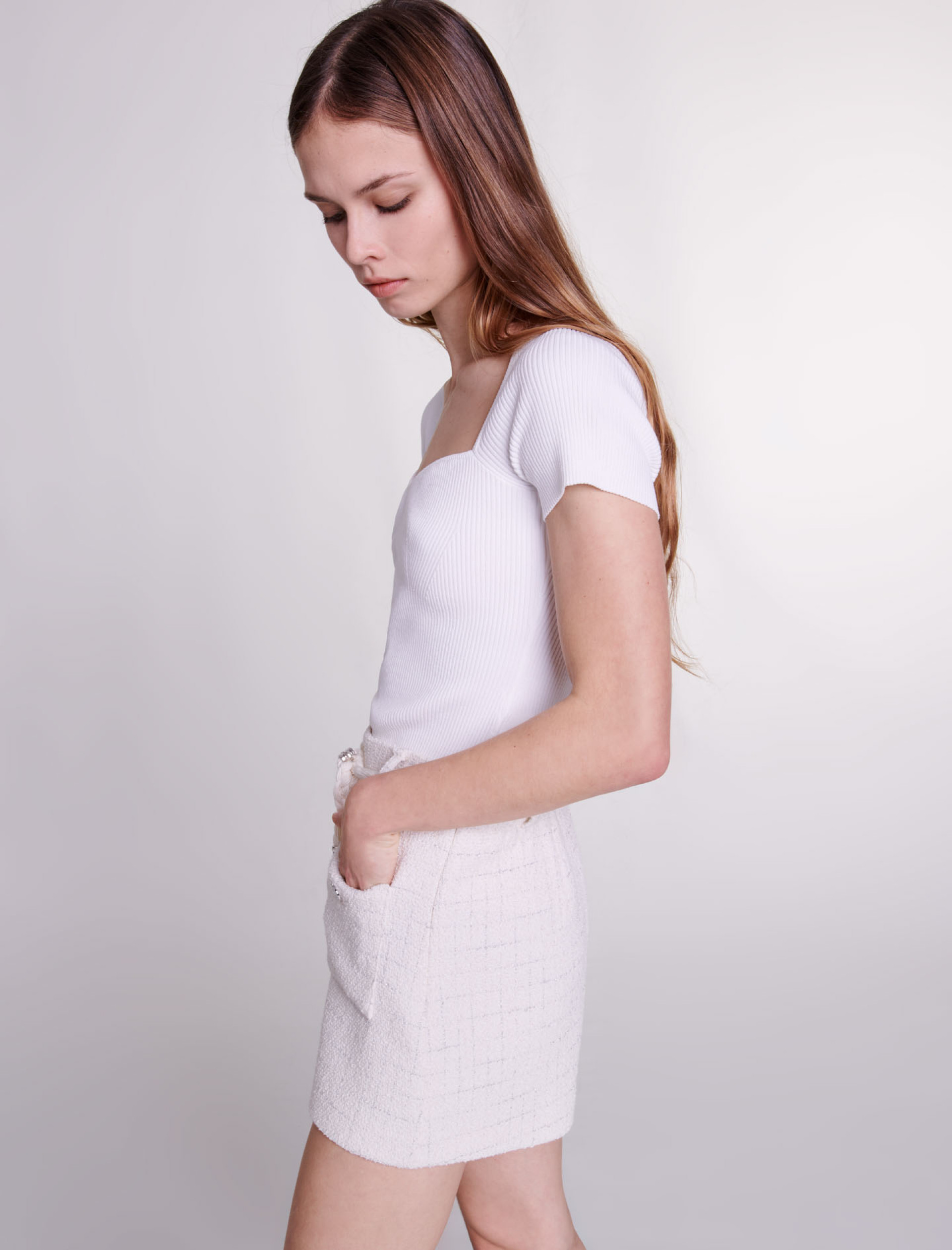 Твидовые шорты